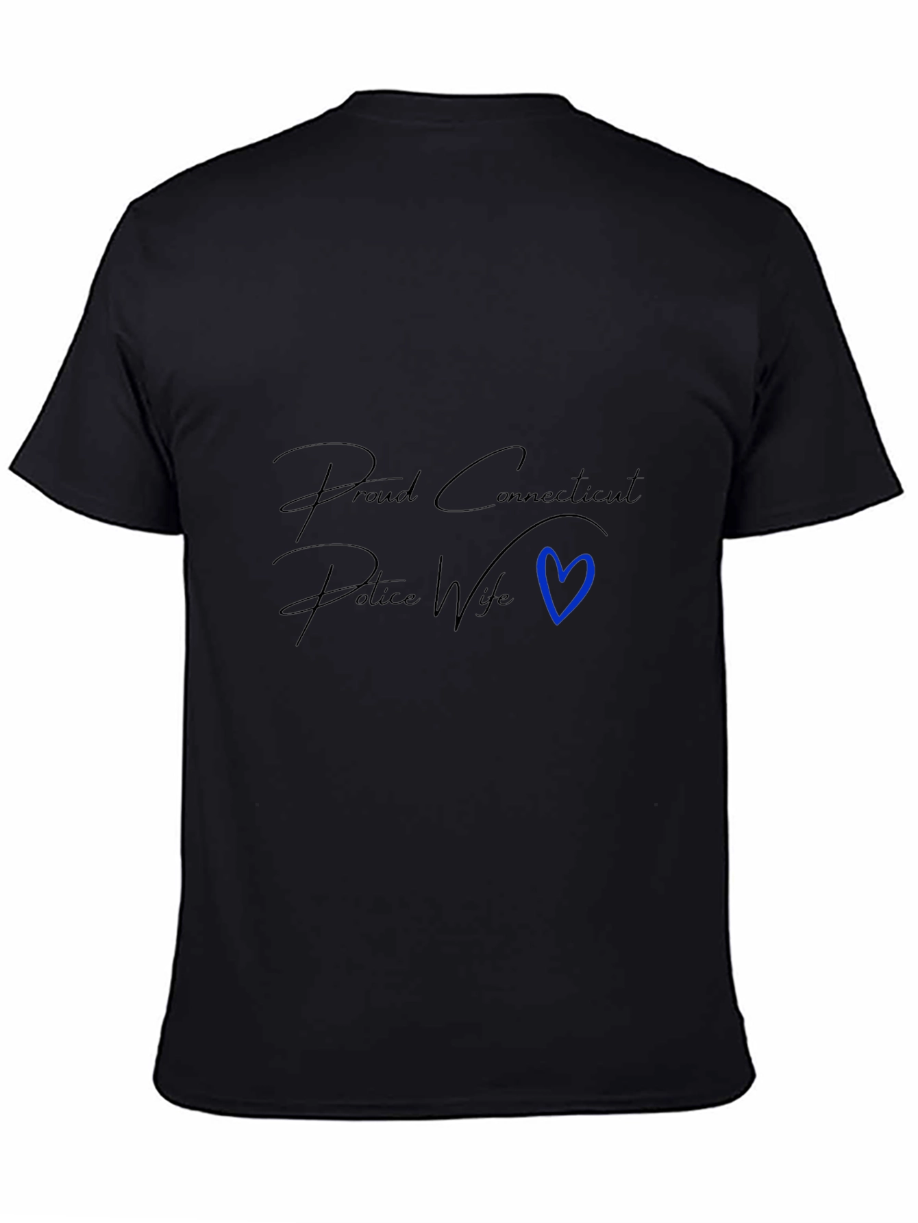 Proud Connecticut Police Wife Graphic Tee