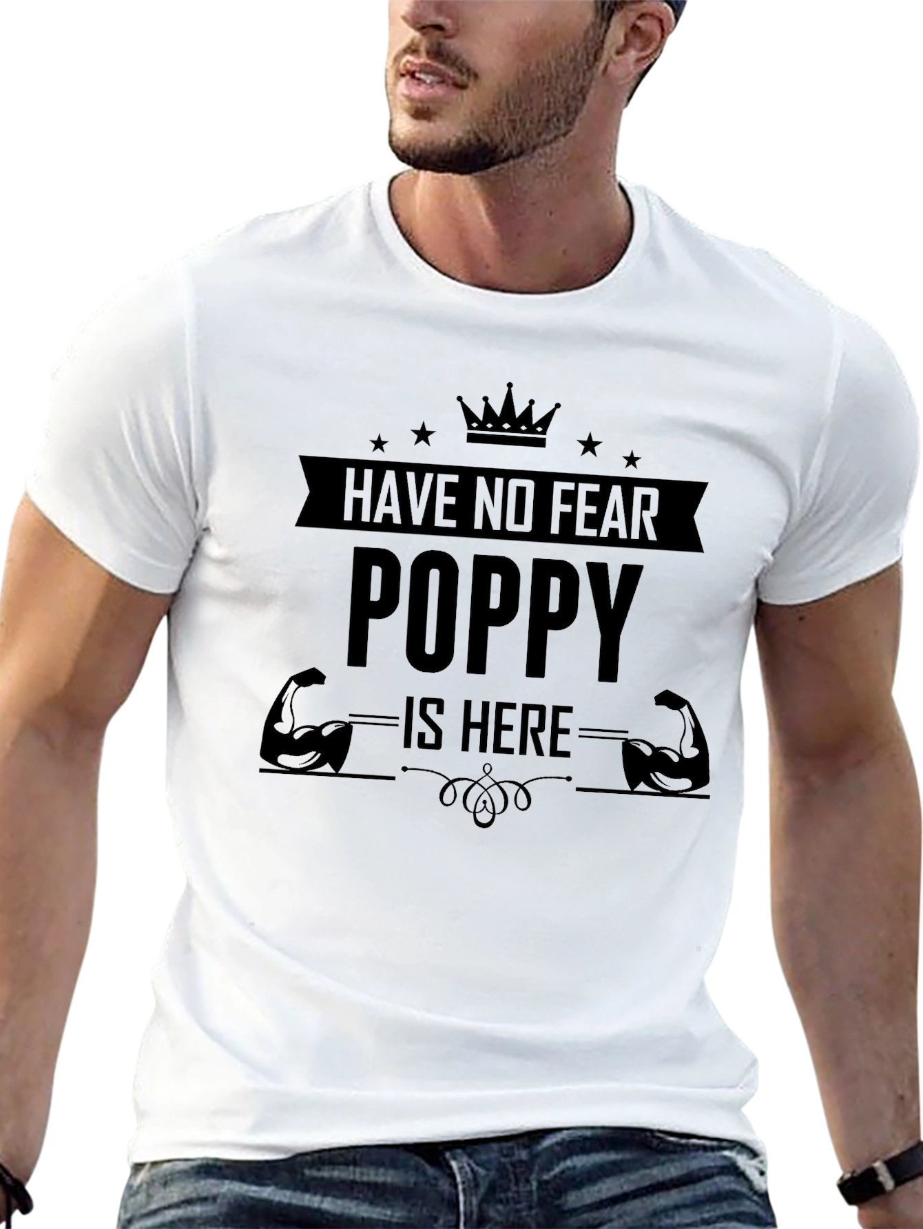 Have No Fear Poppy Is Here Black T-Shirt