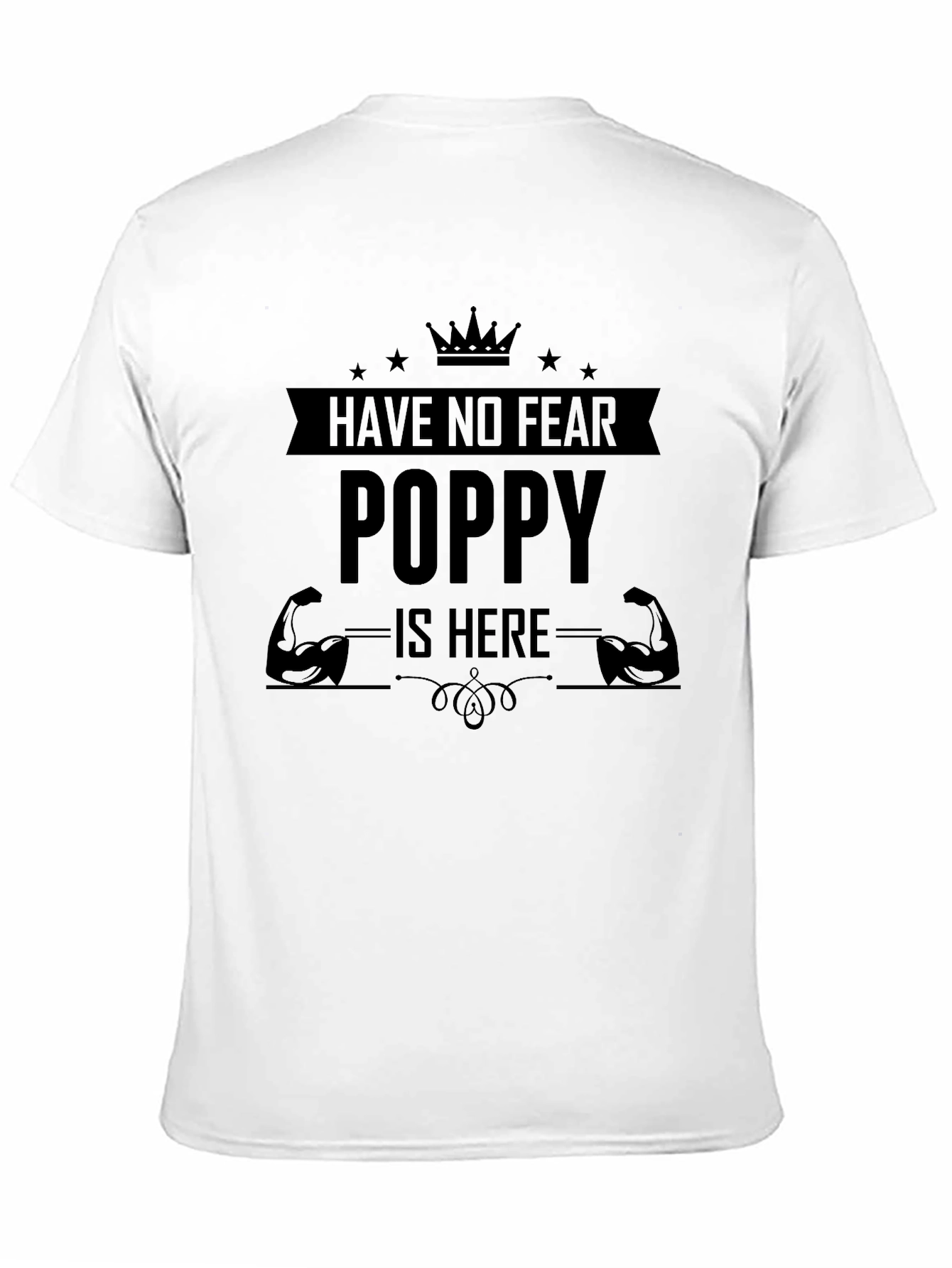Have No Fear Poppy Is Here Black T-Shirt