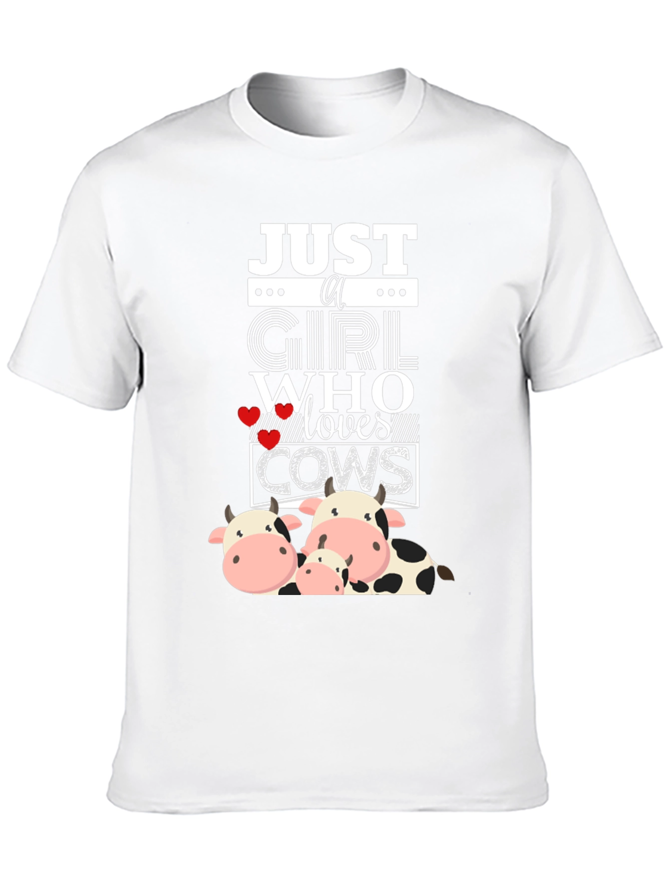 Just a Girl Who Loves Cows Graphic Tee