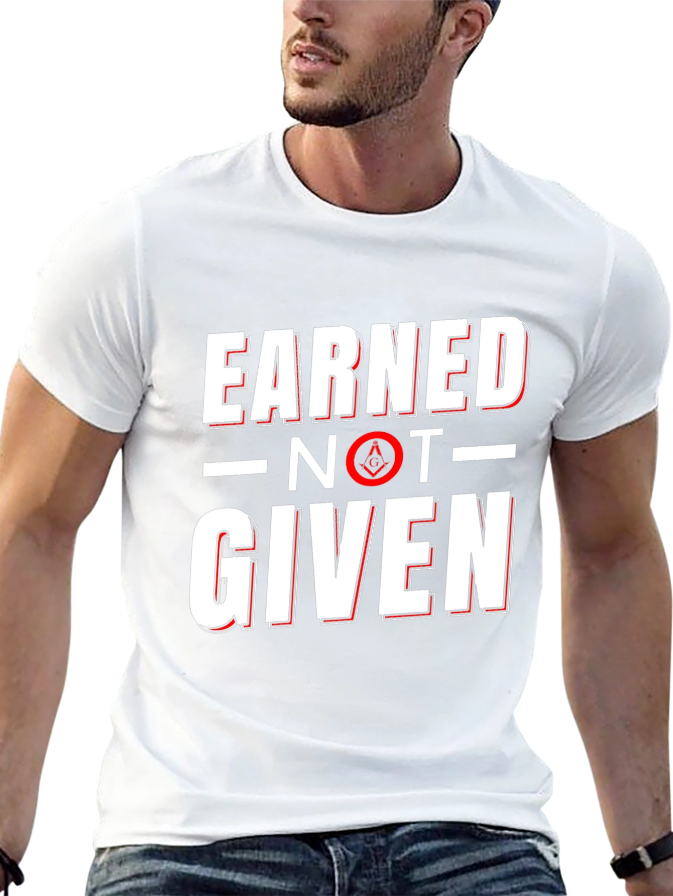 Earned Not Given Masonic Graphic Tee