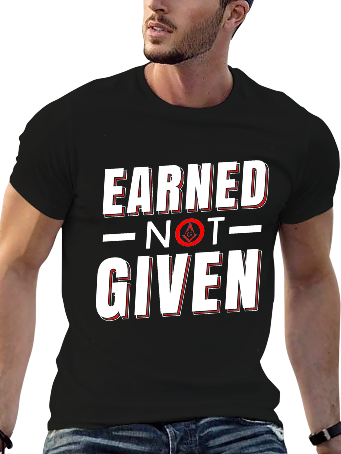 Earned Not Given Masonic Graphic Tee