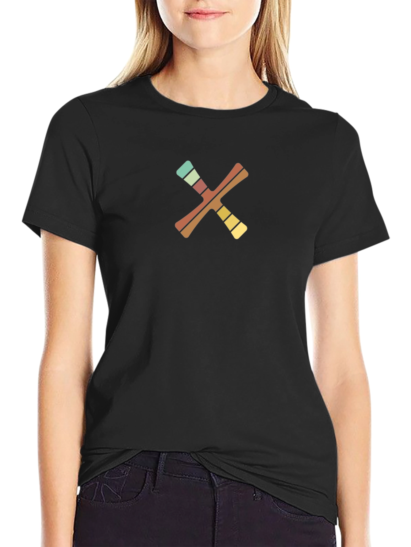 Retro X Graphic Black T-Shirt