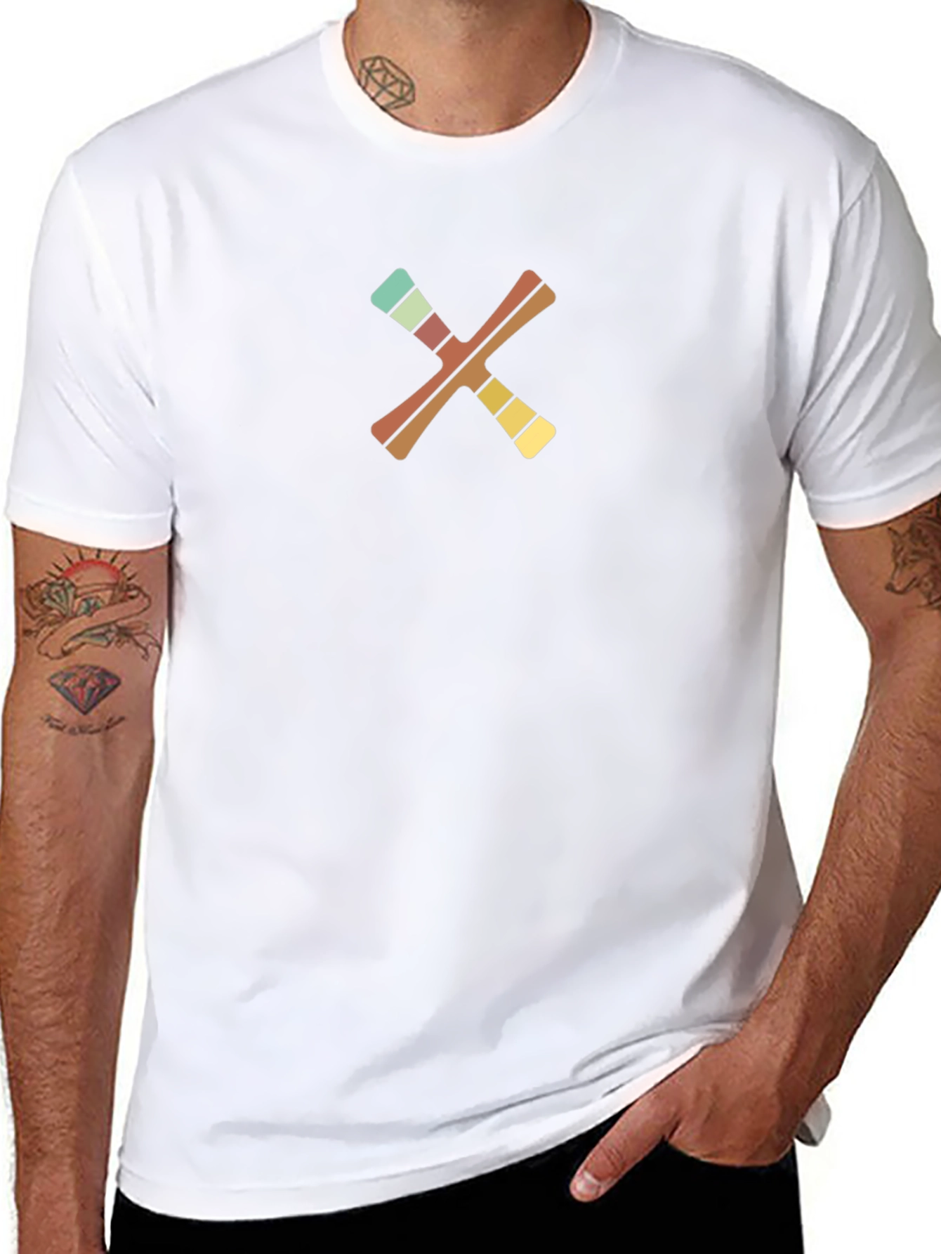 Retro X Graphic Black T-Shirt