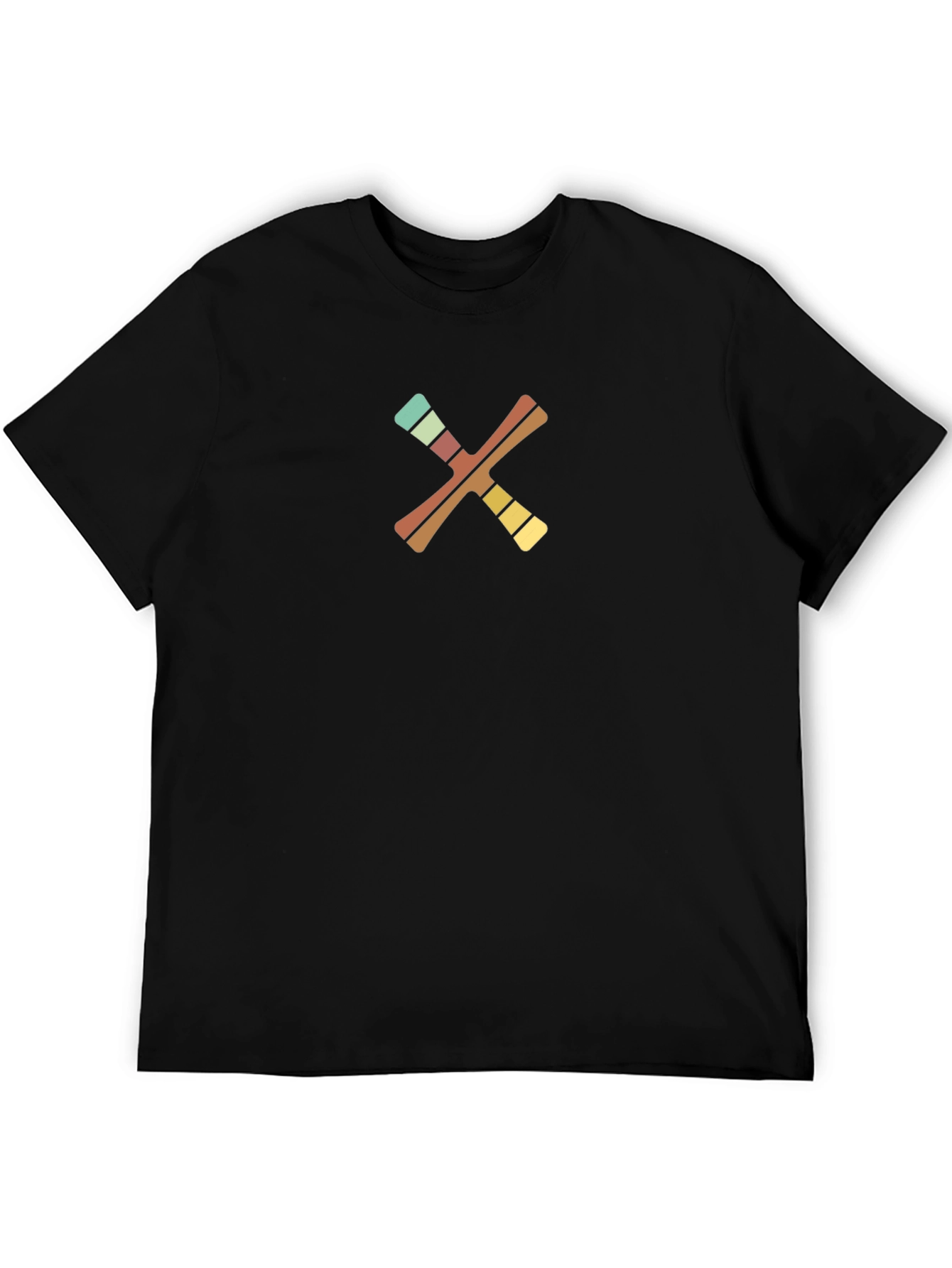 Retro X Graphic Black T-Shirt