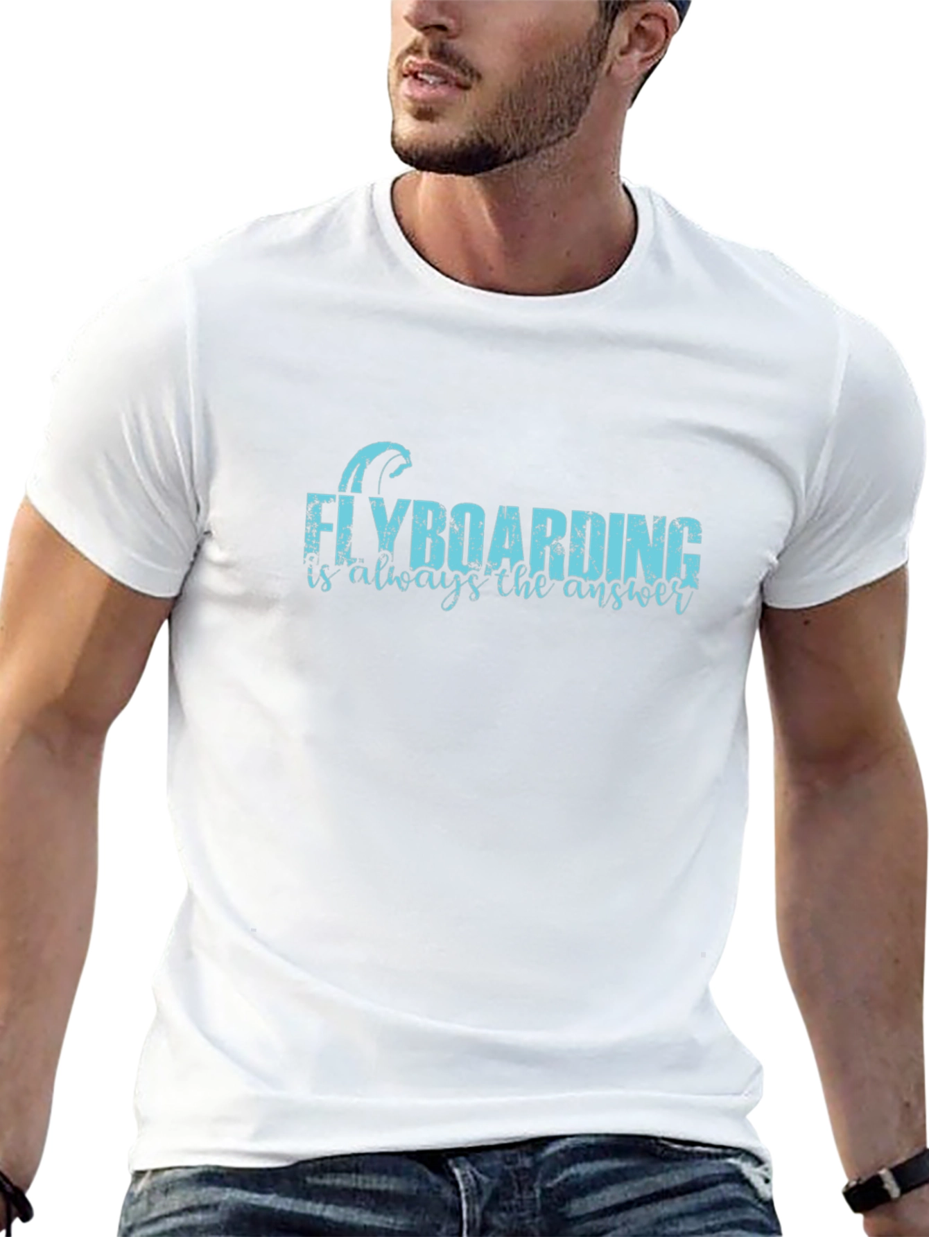 Flyboarding T-Shirt - Always the Answer Black Tee