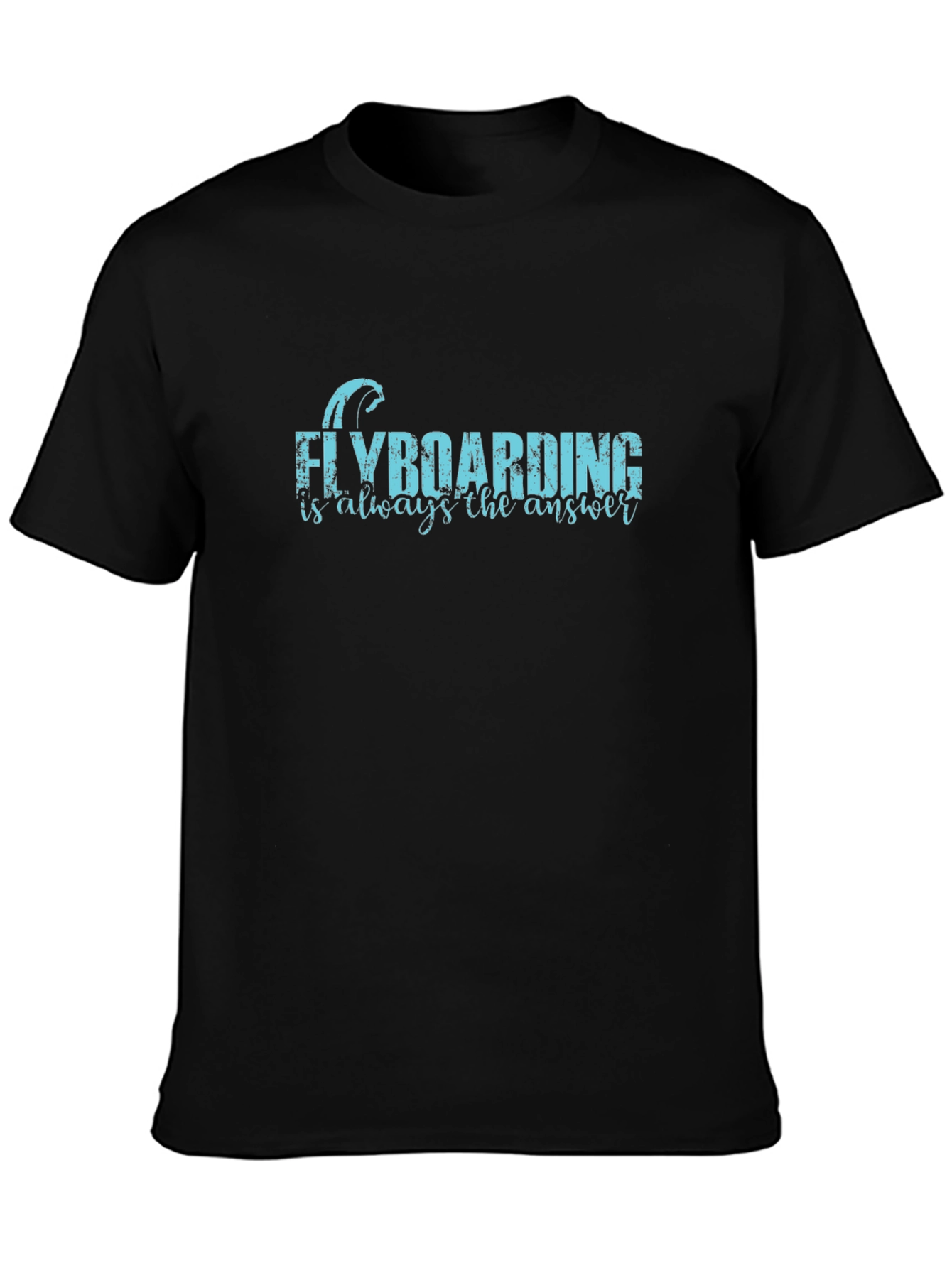 Flyboarding T-Shirt - Always the Answer Black Tee