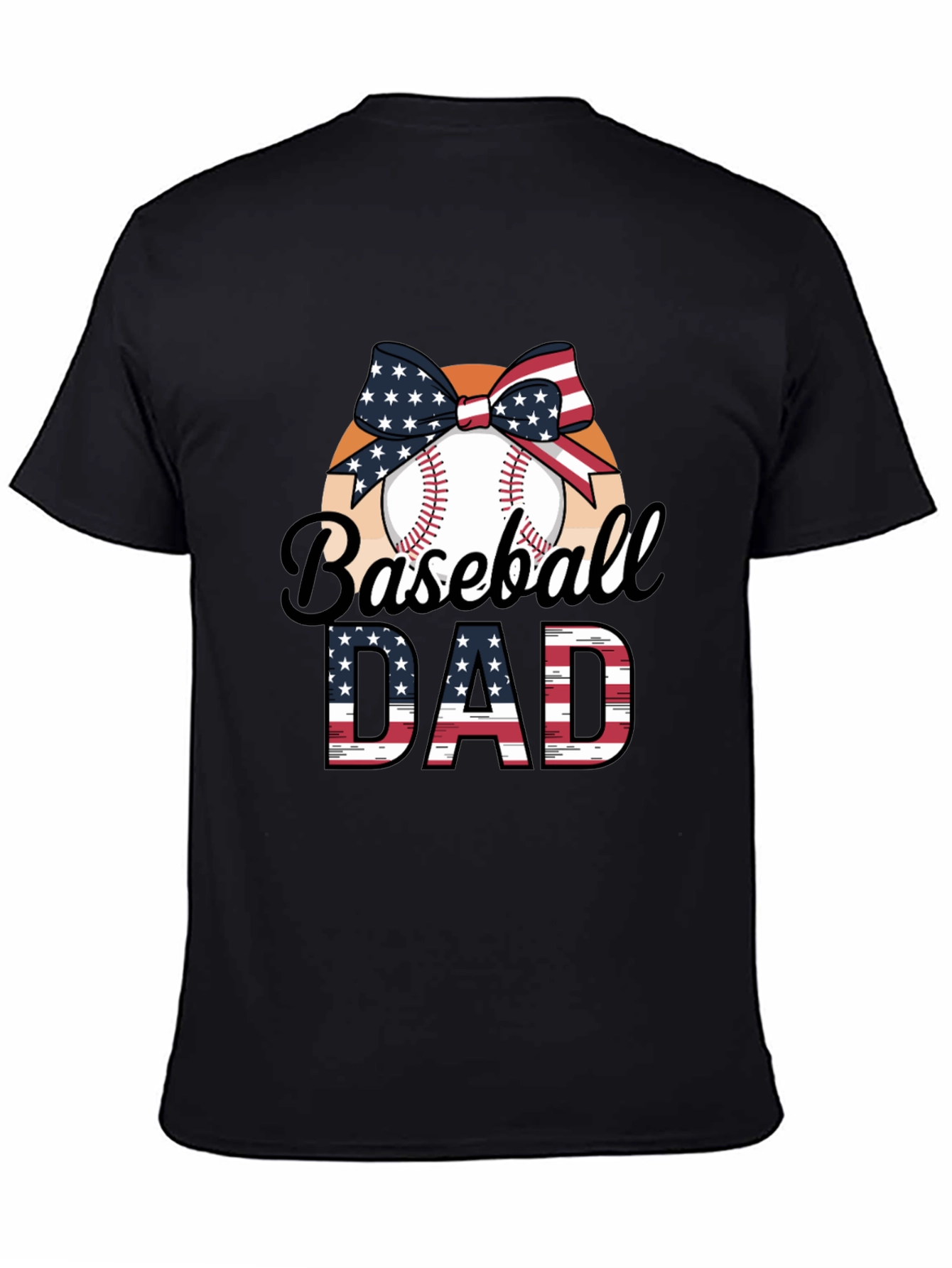 Baseball Dad Patriotic T-Shirt