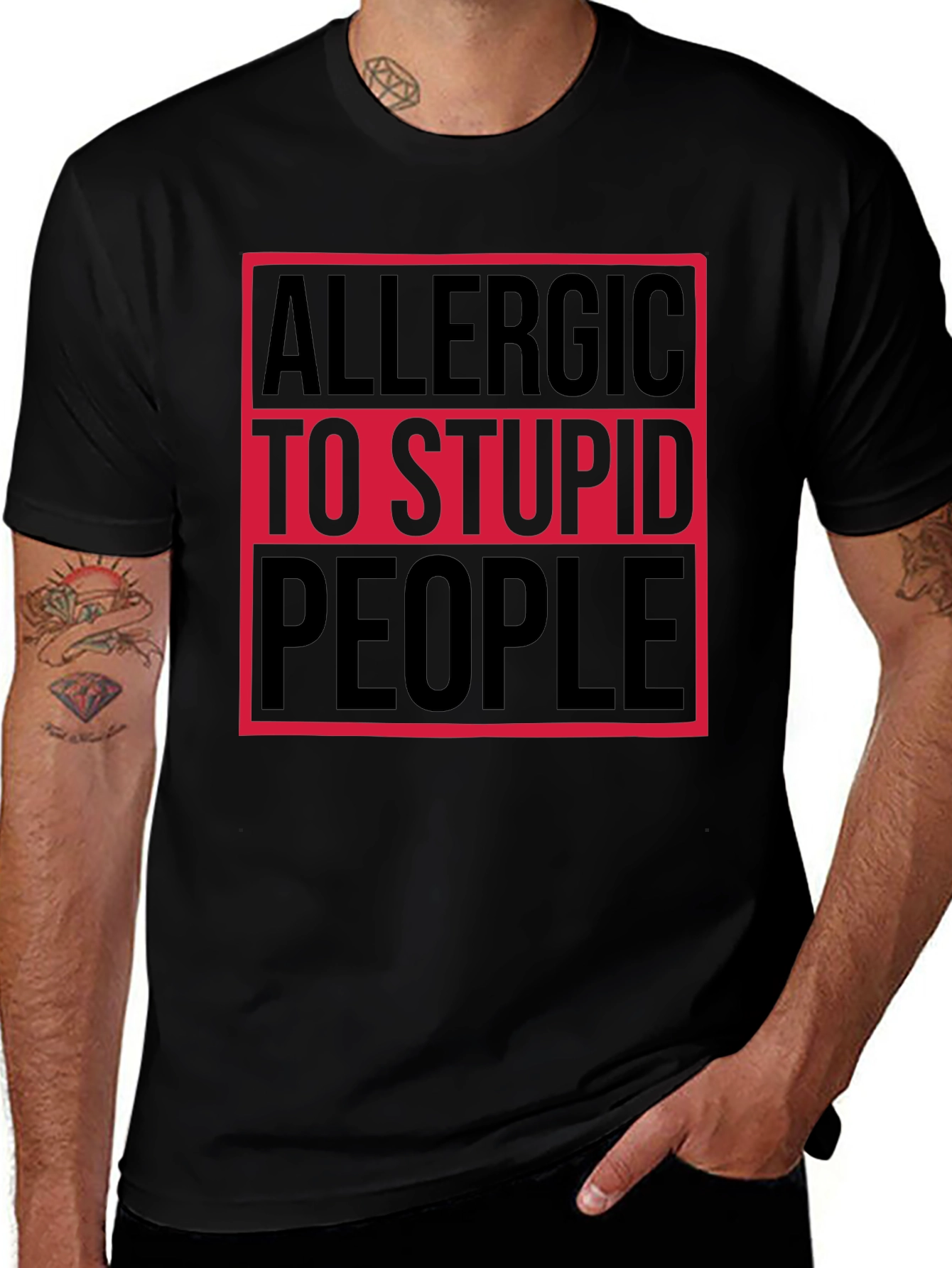 Allergic to Stupid People T-Shirt