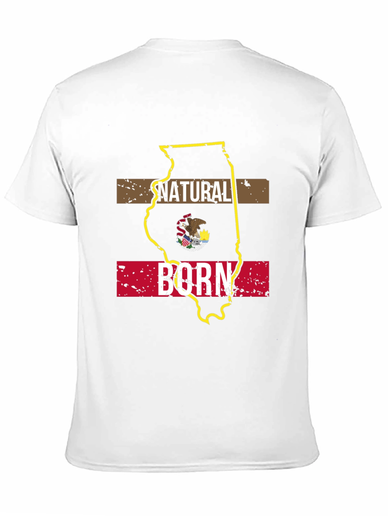 Natural Born Illinois State Pride T-Shirt