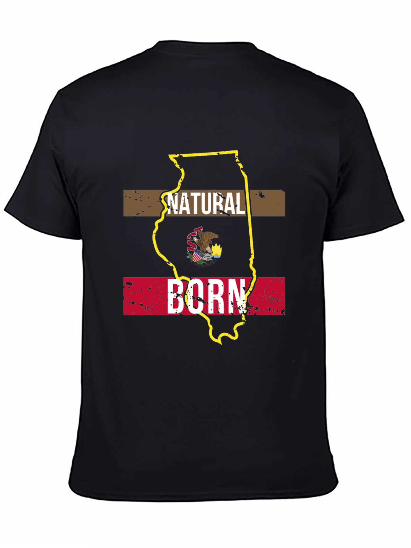 Natural Born Illinois State Pride T-Shirt