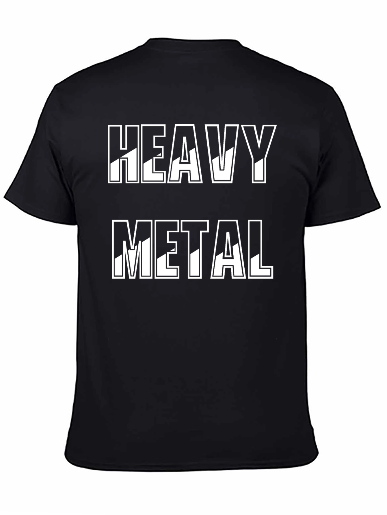 Heavy Metal Graphic Tee - Black Cotton T-Shirt