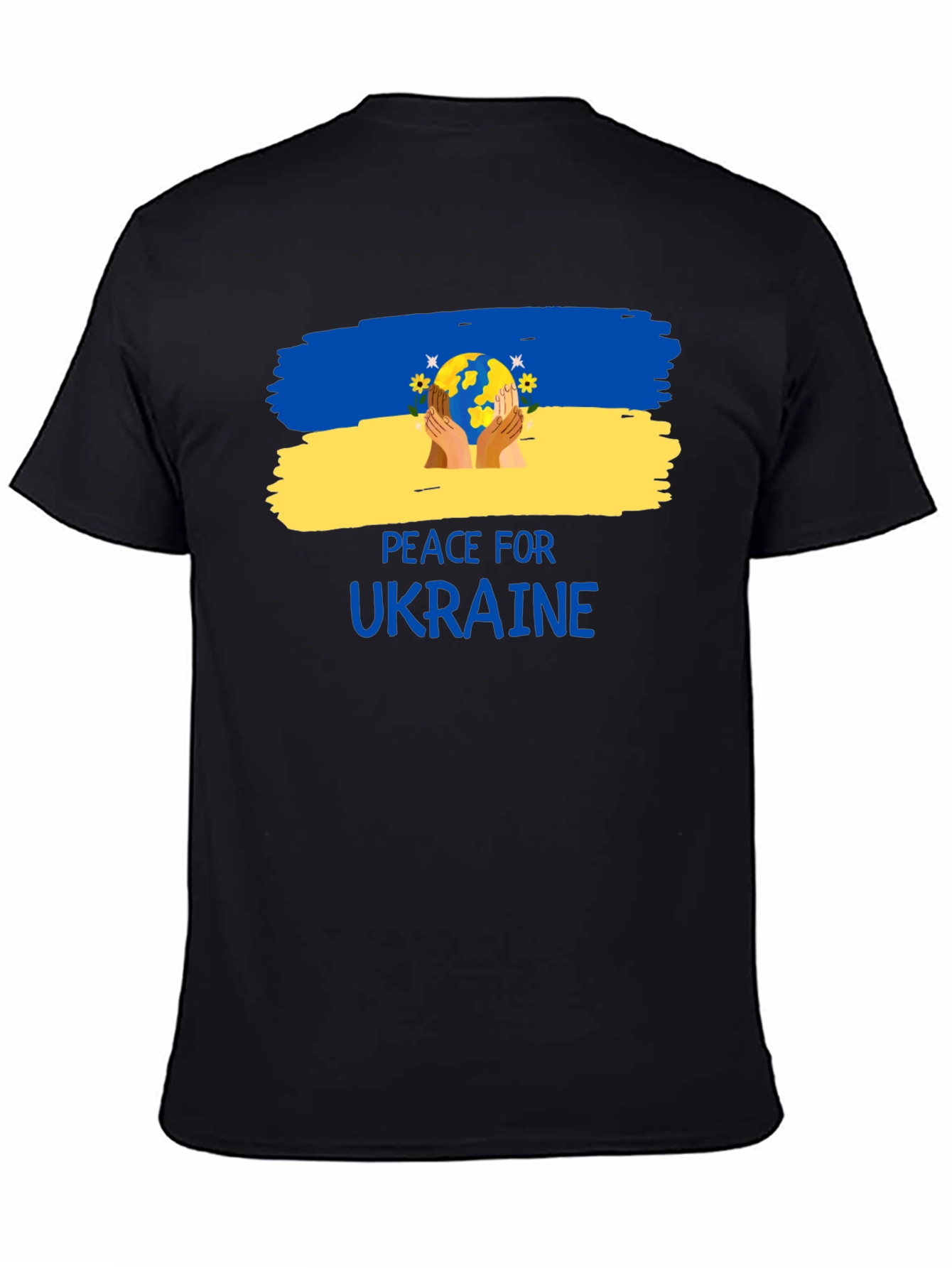 Peace for Ukraine T-Shirt - Unisex Black Tee