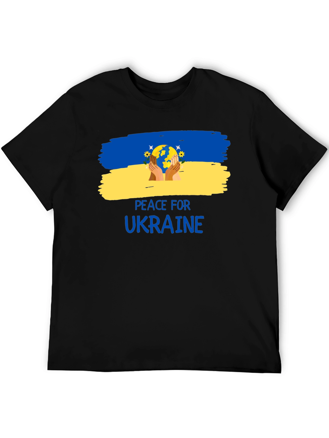 Peace for Ukraine T-Shirt - Unisex Black Tee