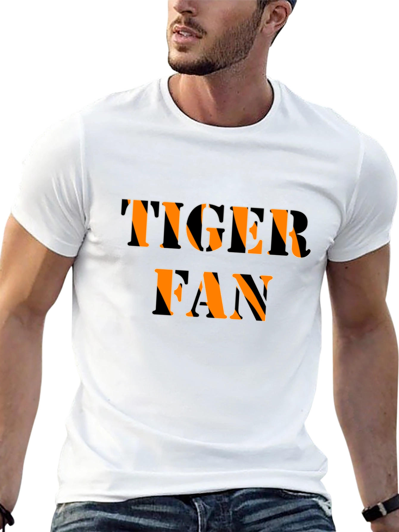 Tiger Fan T-Shirt - Black Graphic Tee