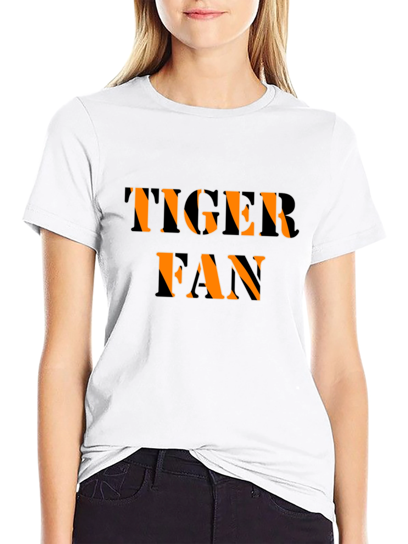 Tiger Fan T-Shirt - Black Graphic Tee
