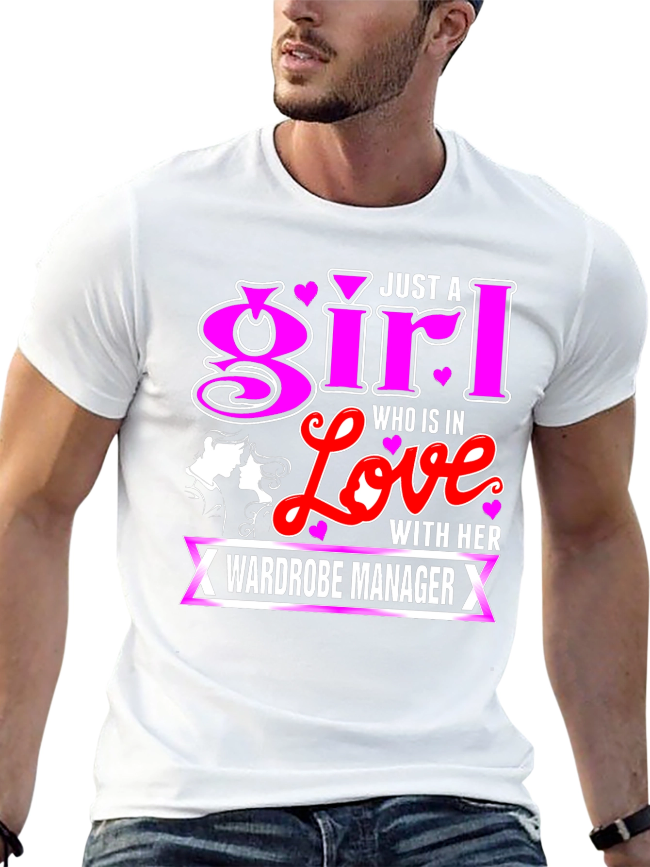 Wardrobe Manager Girl in Love Graphic T-Shirt