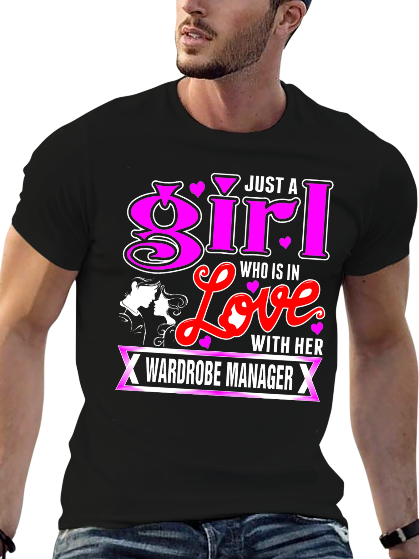 Wardrobe Manager Girl in Love Graphic T-Shirt