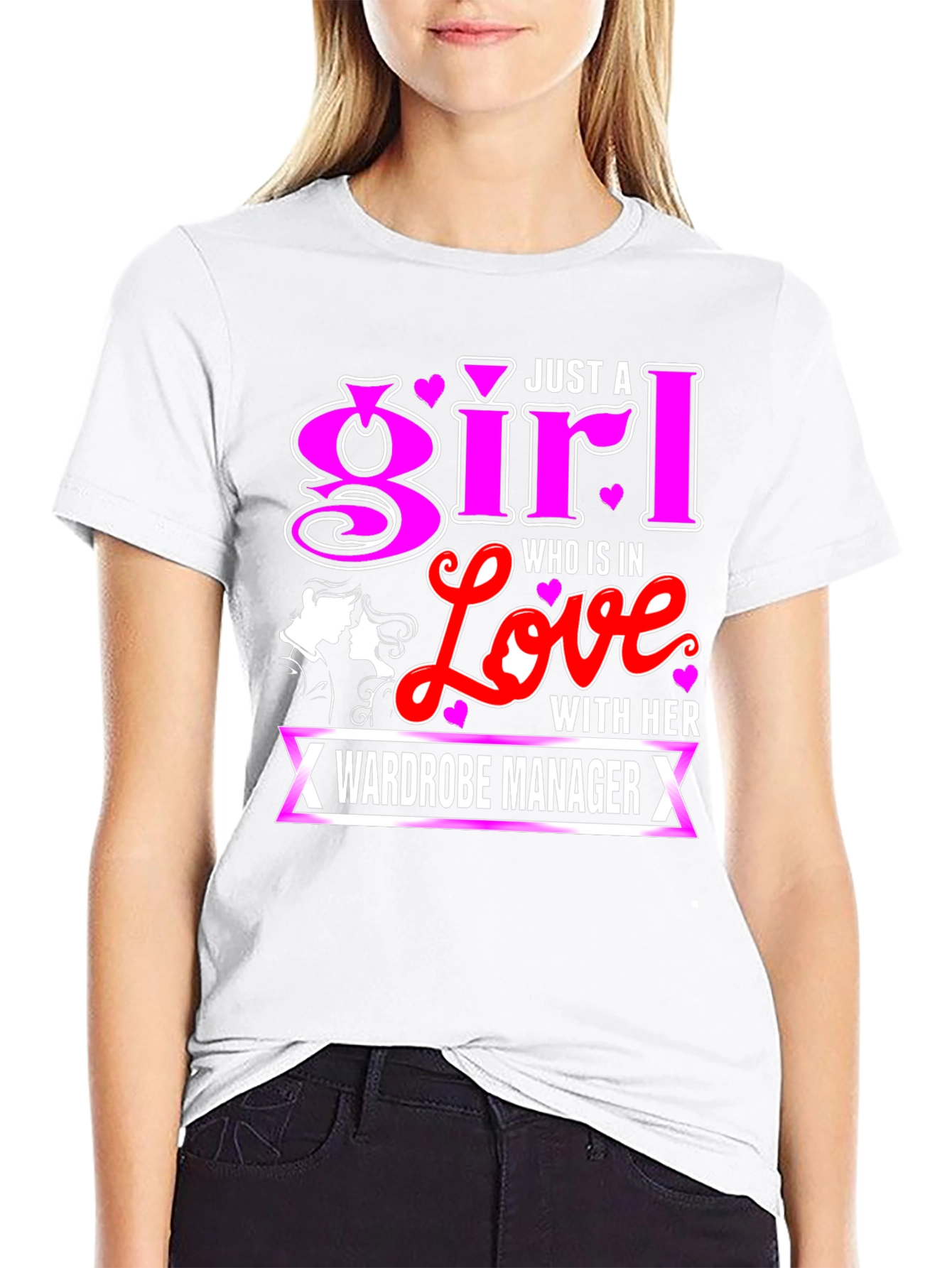 Wardrobe Manager Girl in Love Graphic T-Shirt