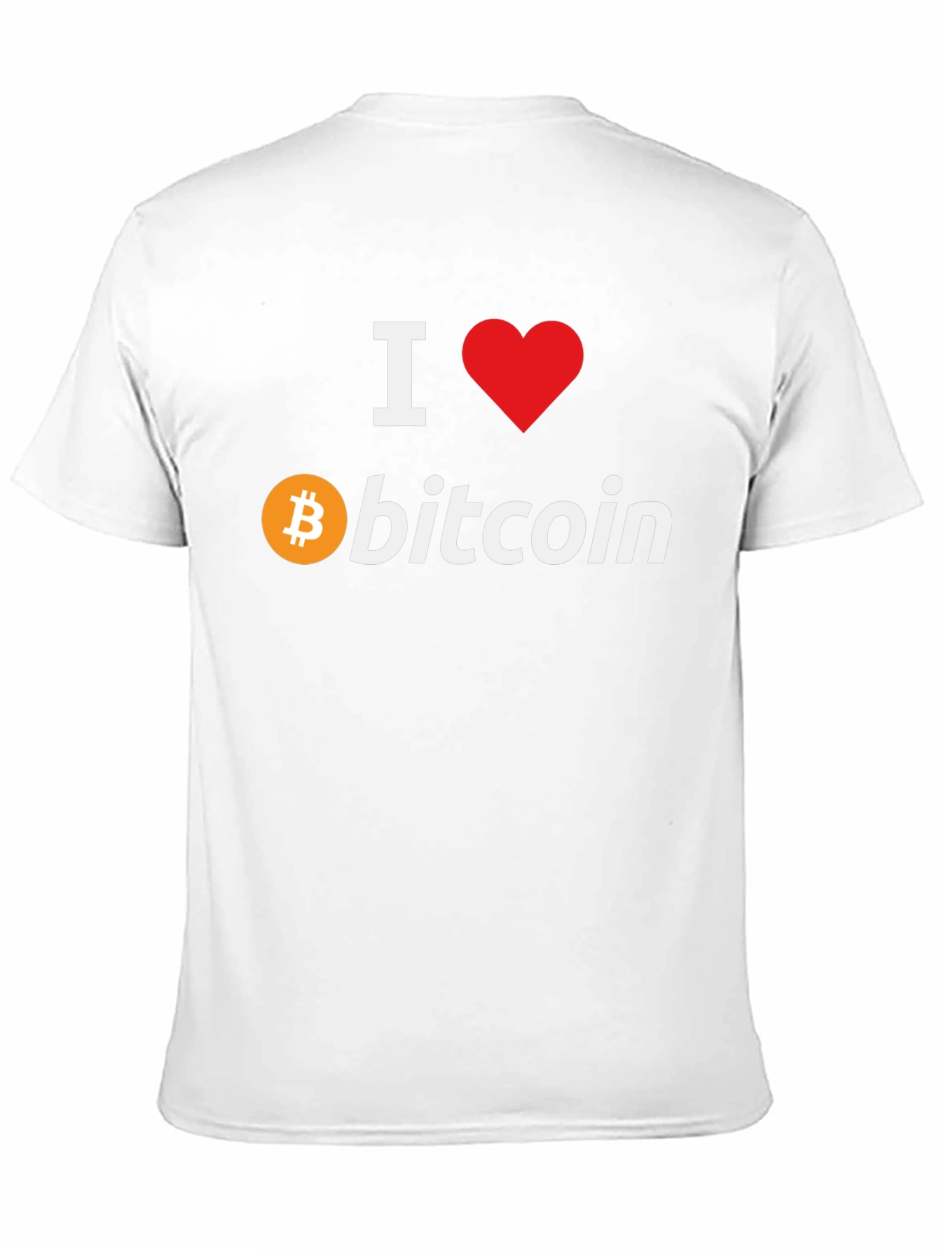 I Love Bitcoin Black T-Shirt