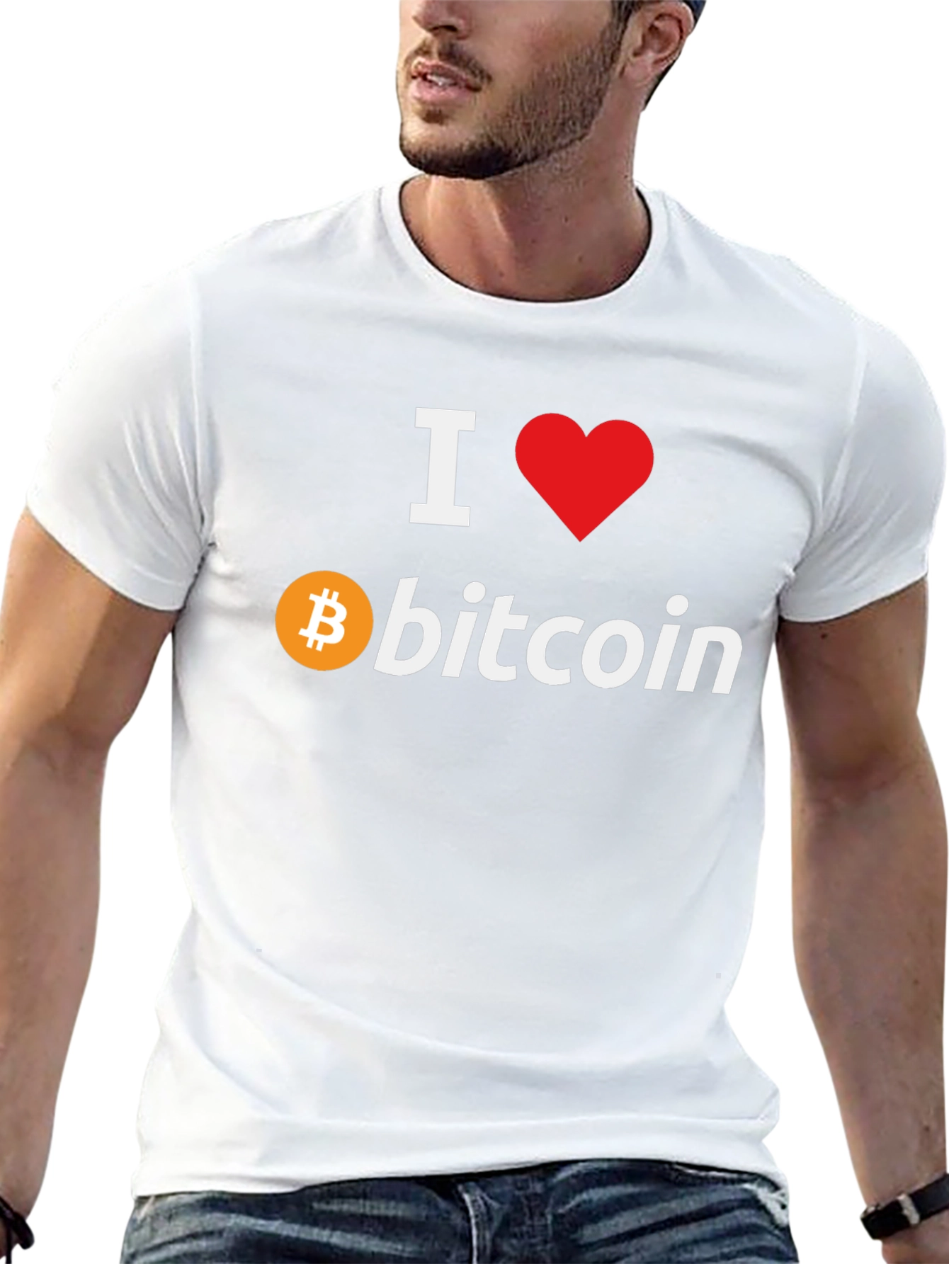 I Love Bitcoin Black T-Shirt