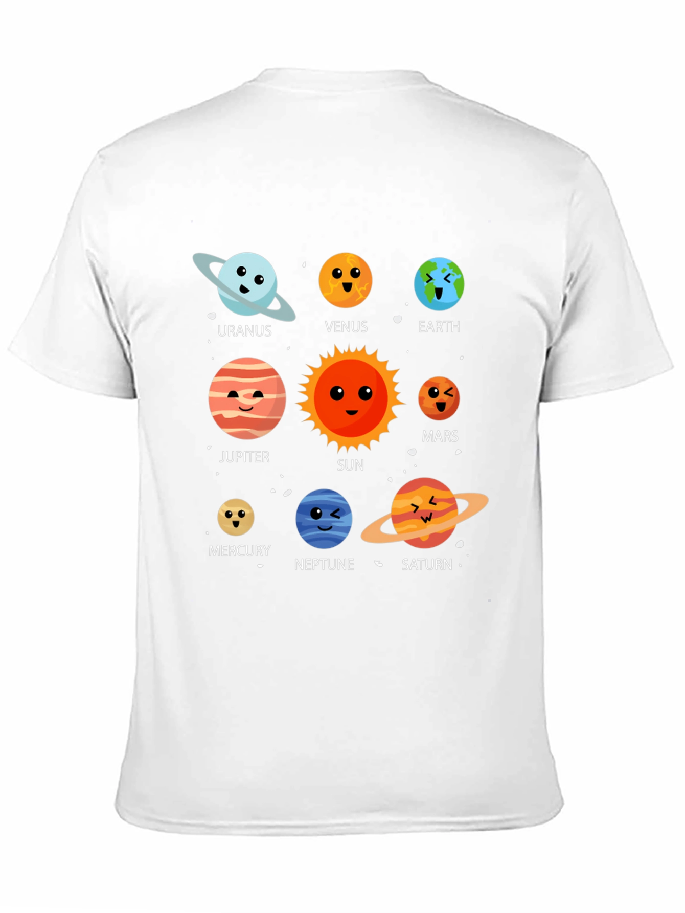 Solar System Planets Graphic T-Shirt - Space Theme