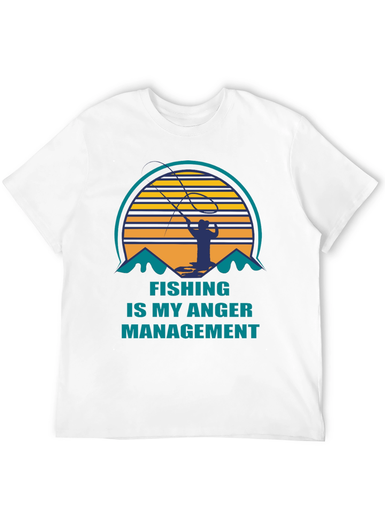 Fishing is My Anger Management Graphic T-Shirt