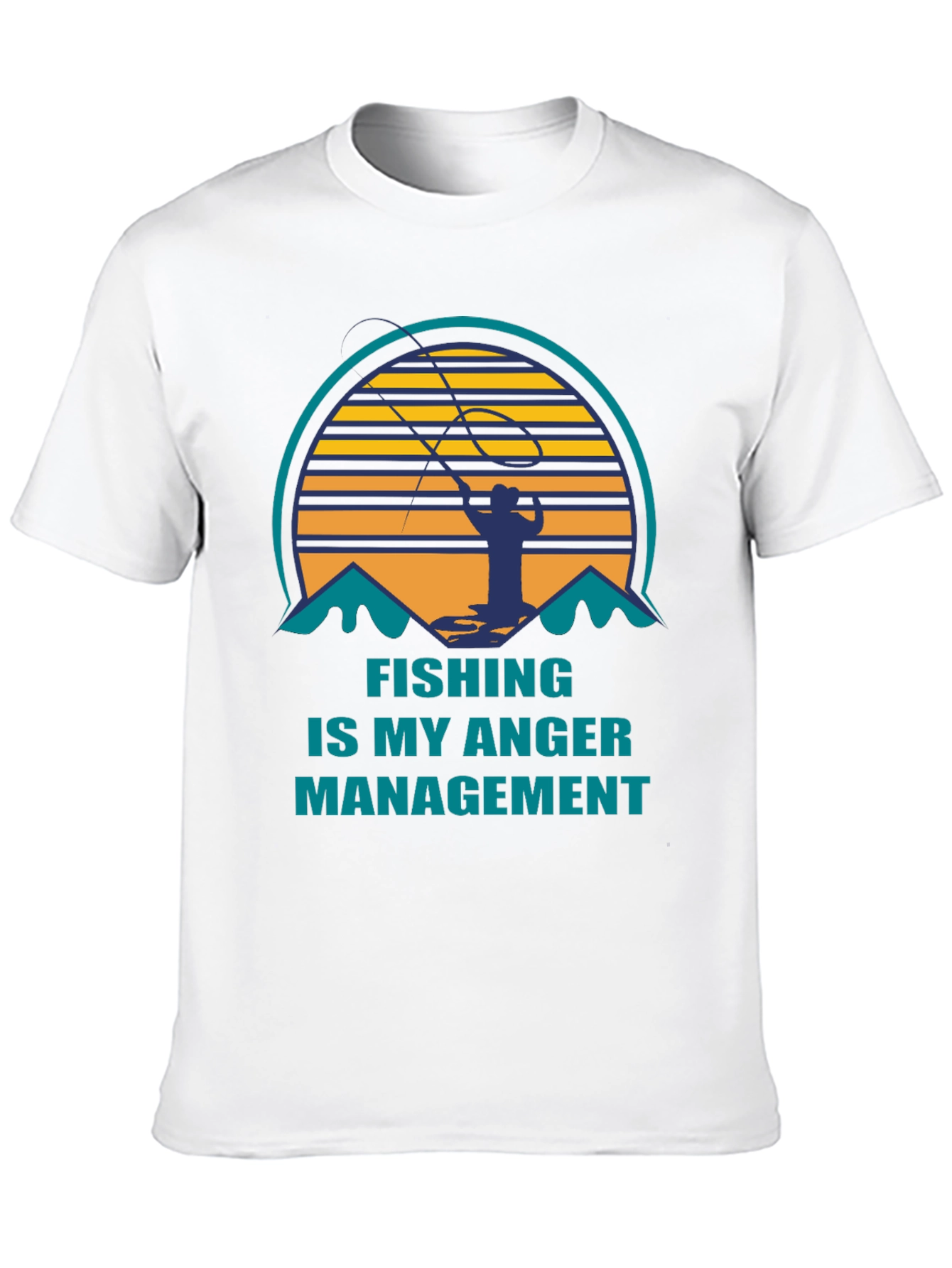 Fishing is My Anger Management Graphic T-Shirt