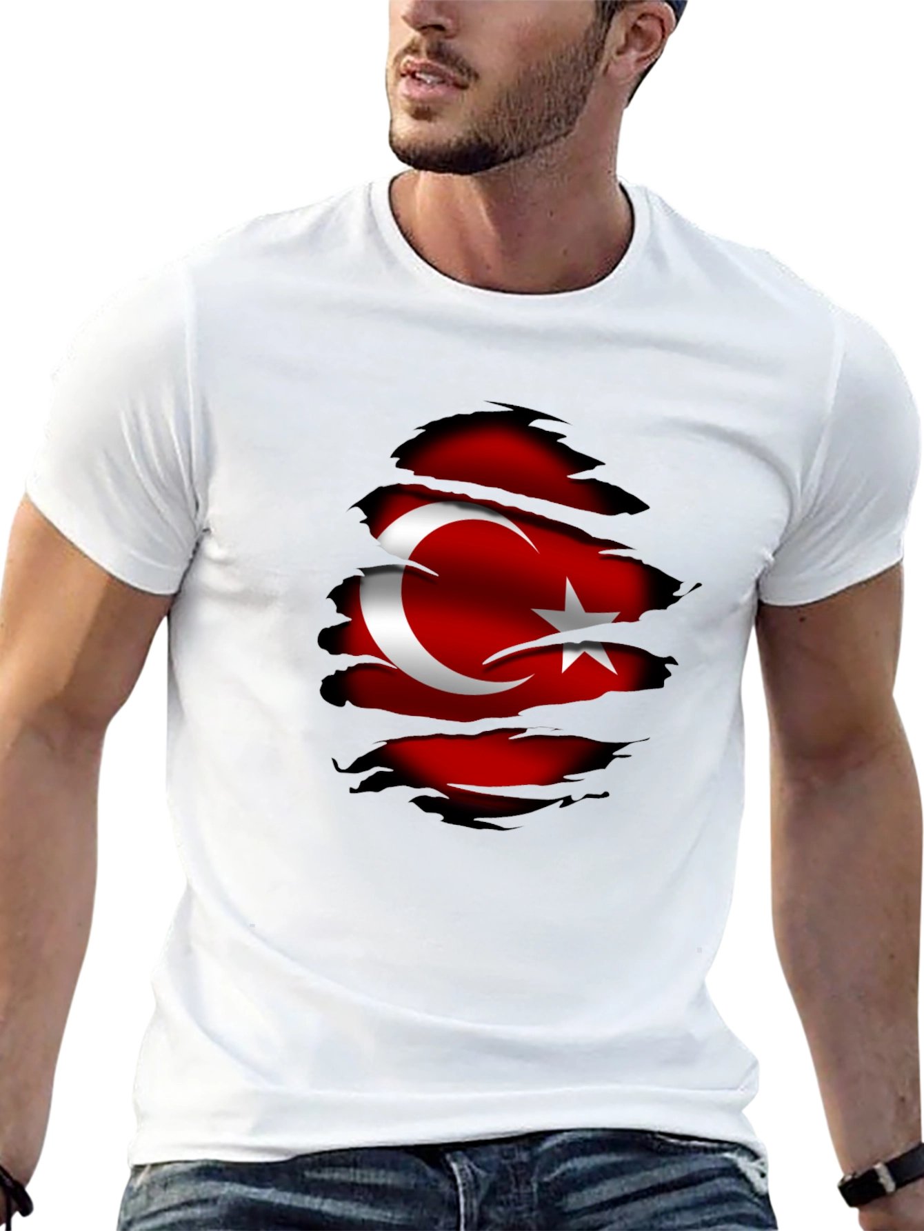 Turkey Flag Graphic Tee - Patriotic Style