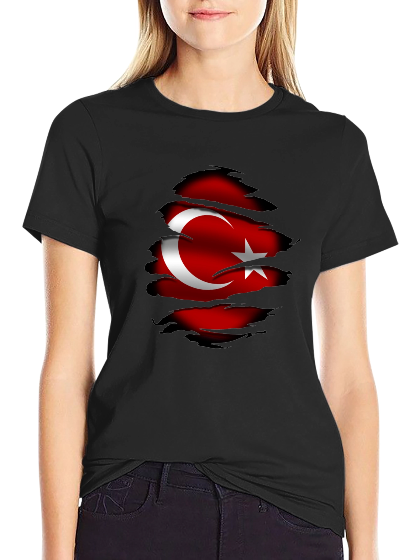 Turkey Flag Graphic Tee - Patriotic Style