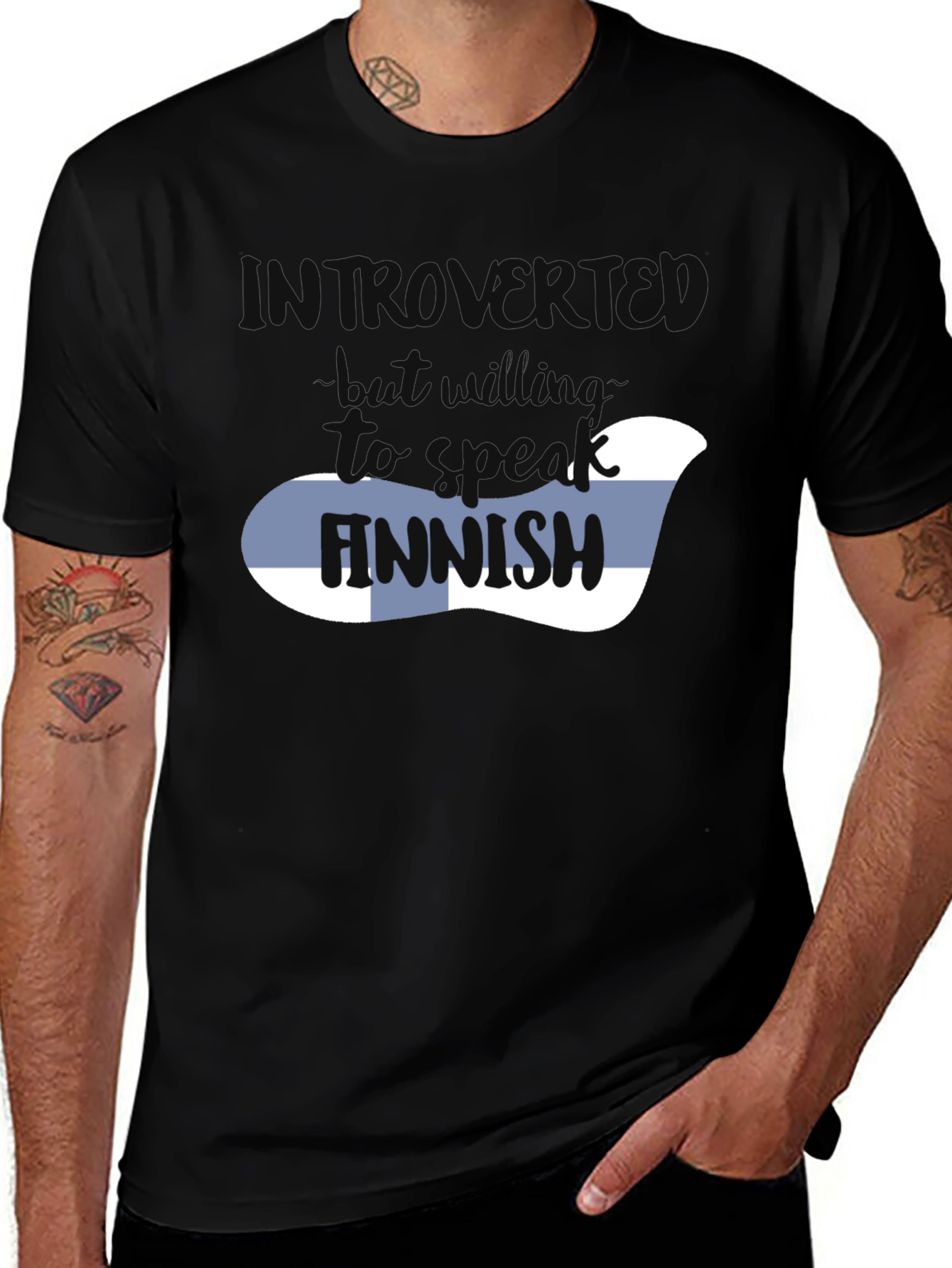 Introvert Finnish T-Shirt - Funny Graphic Tee