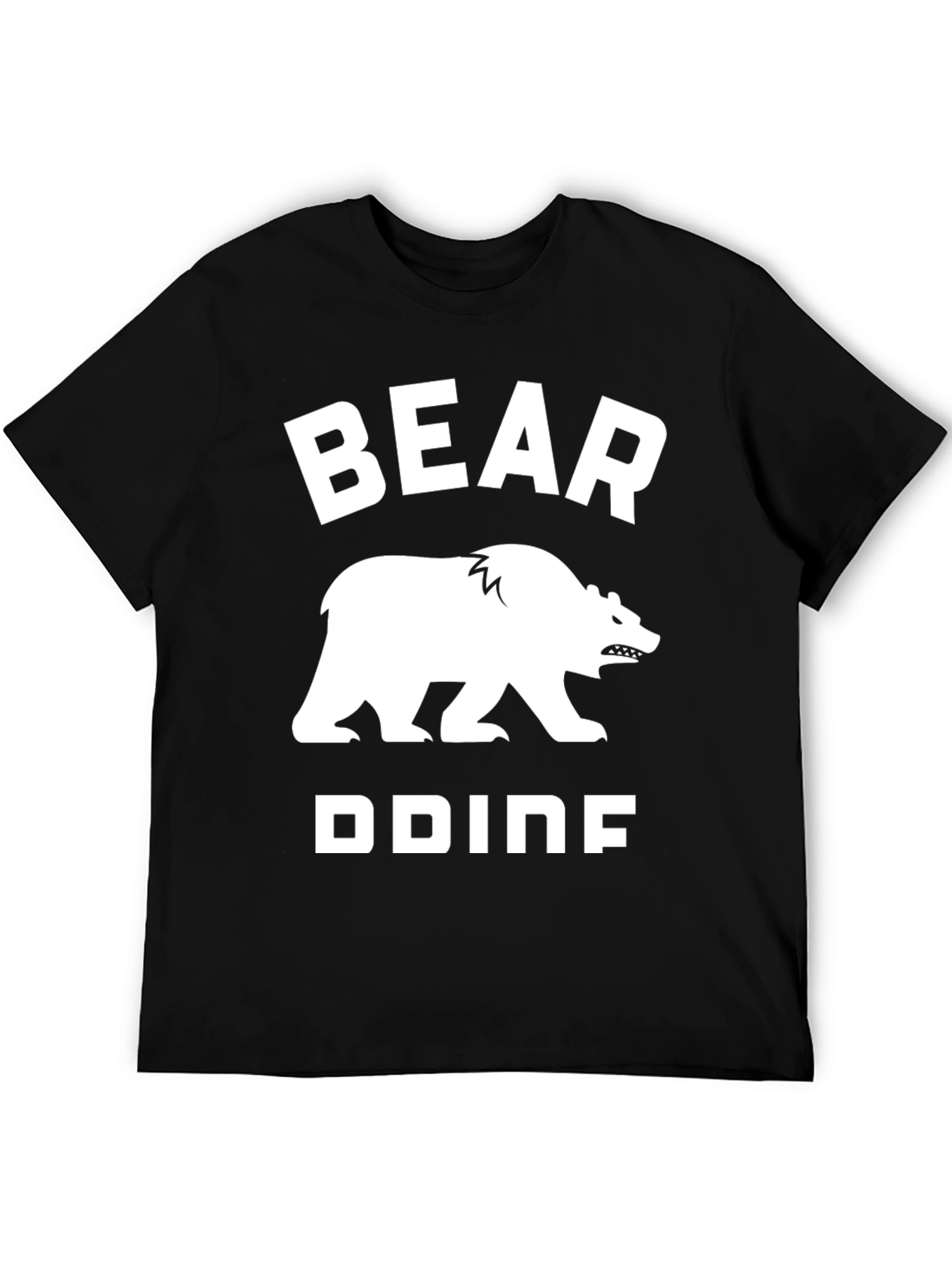 Bear Doing Bear Things Black T-Shirt