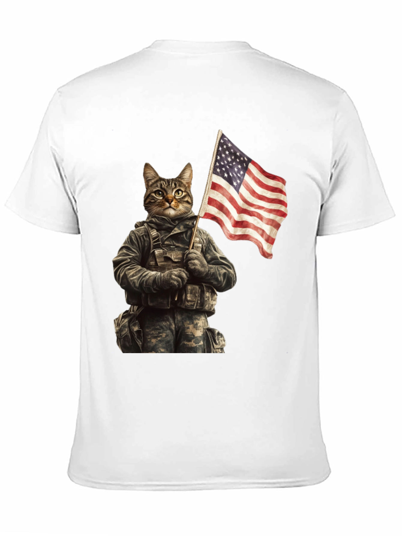 Patriotic Cat Soldier T-Shirt
