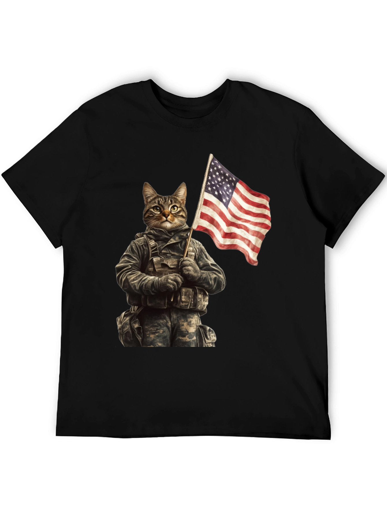 Patriotic Cat Soldier T-Shirt