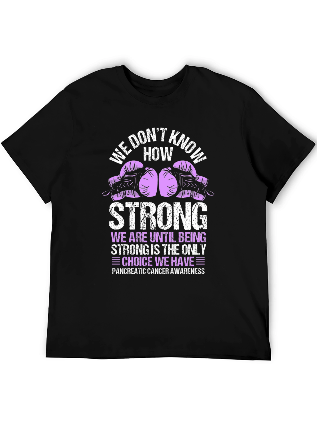 Pancreatic Cancer Awareness T-Shirt: Fight Strong