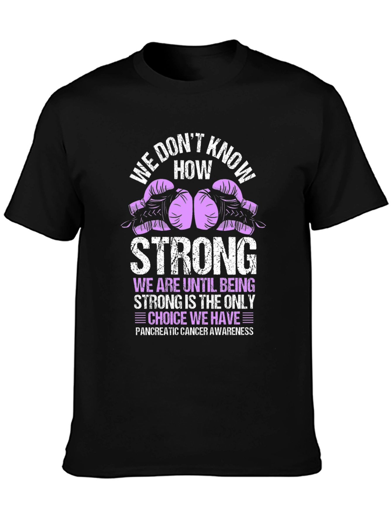 Pancreatic Cancer Awareness T-Shirt: Fight Strong