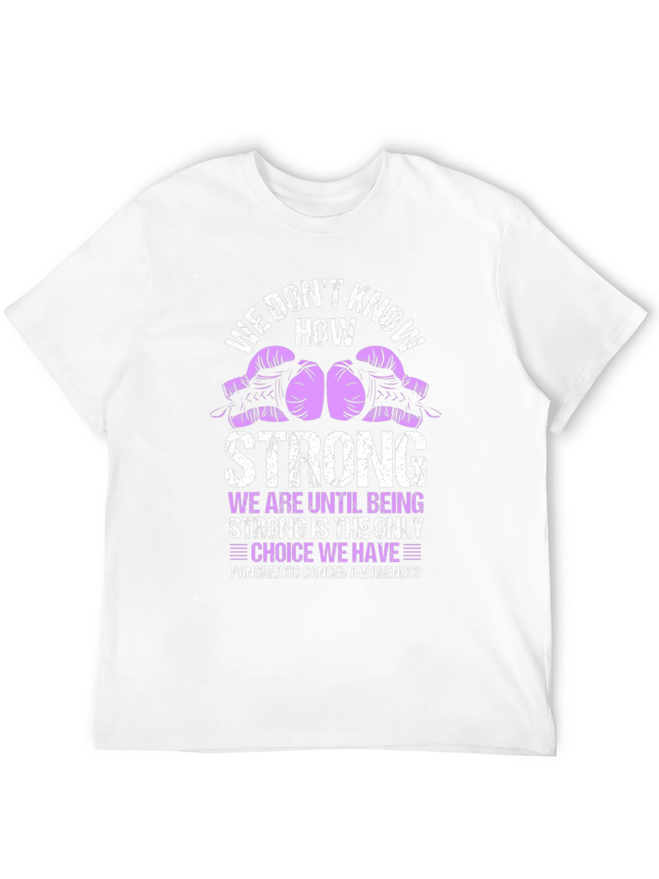 Pancreatic Cancer Awareness T-Shirt: Fight Strong
