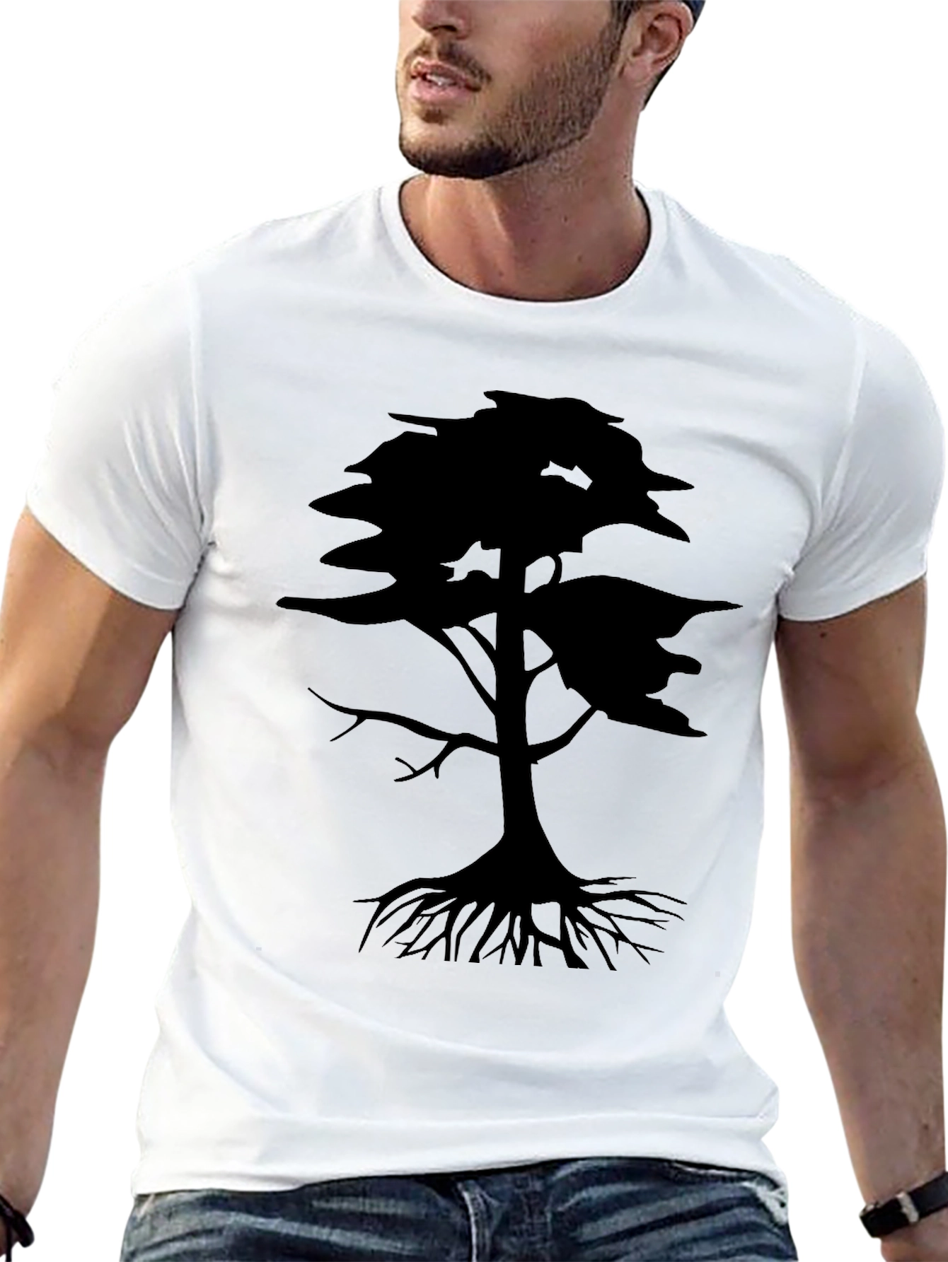 Black Tree Graphic T-Shirt - Nature Inspired Tee