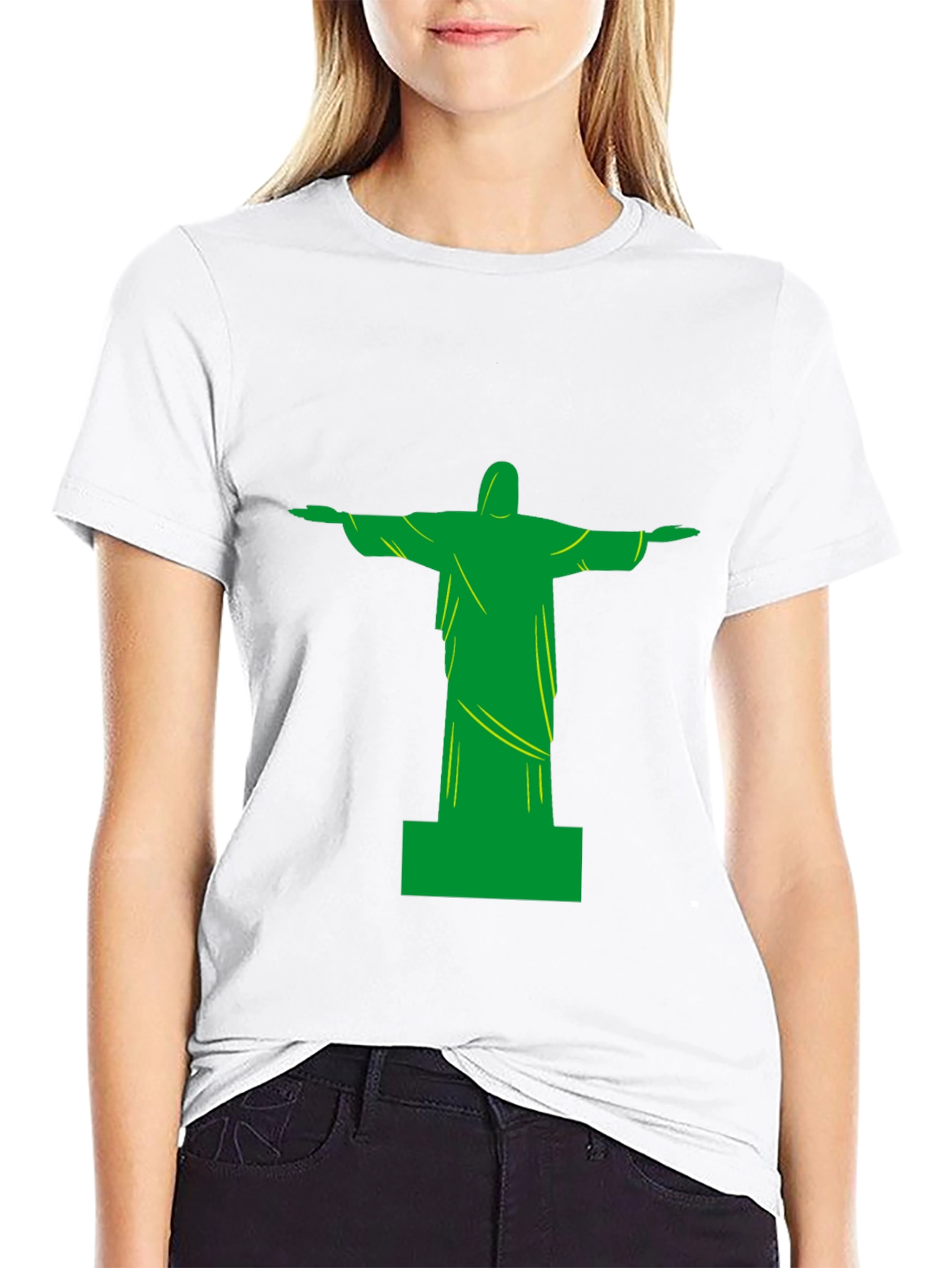 Rio Statue Tee - Black Graphic T-Shirt