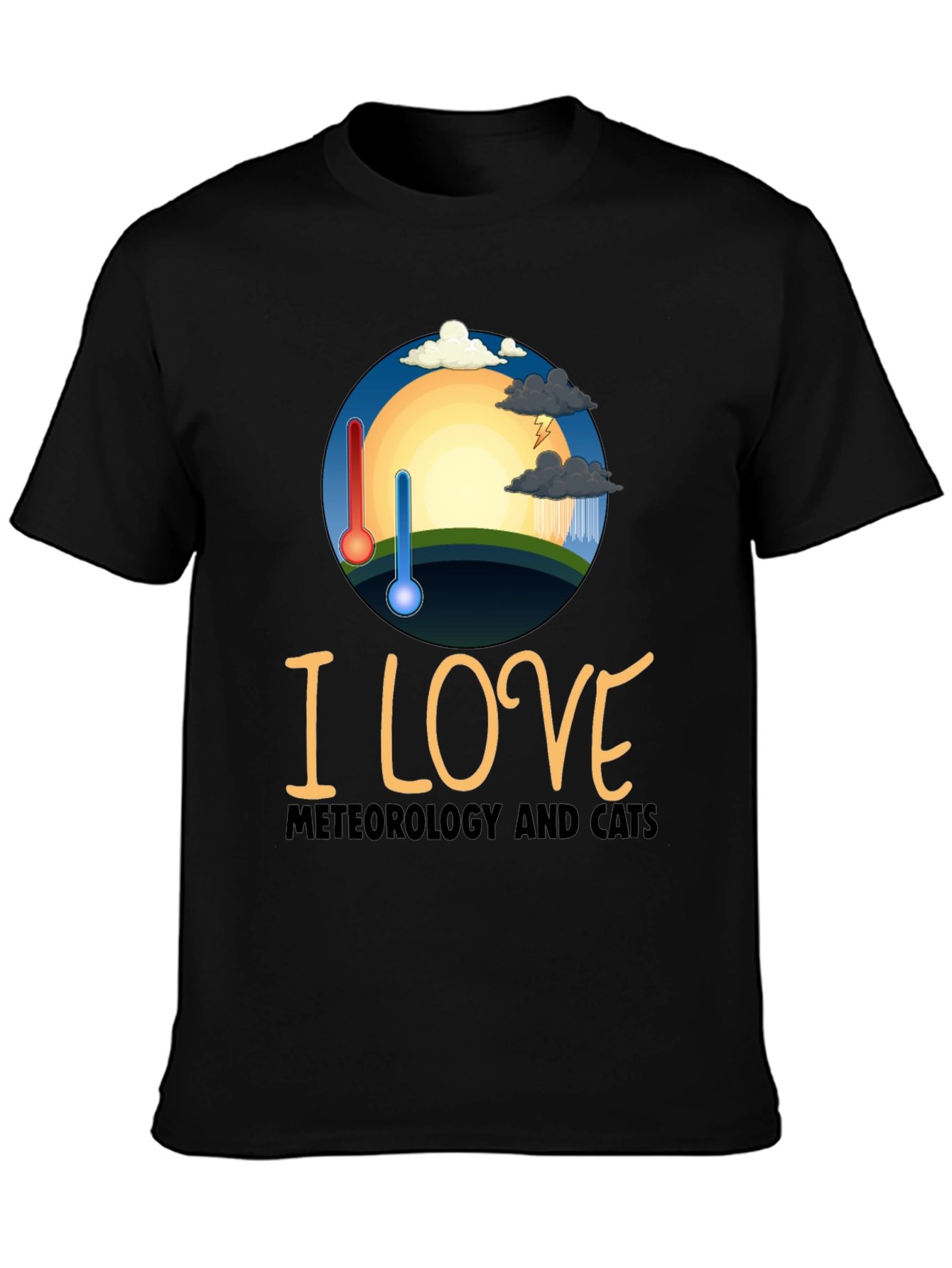 Meteorology & Cats Graphic Tee