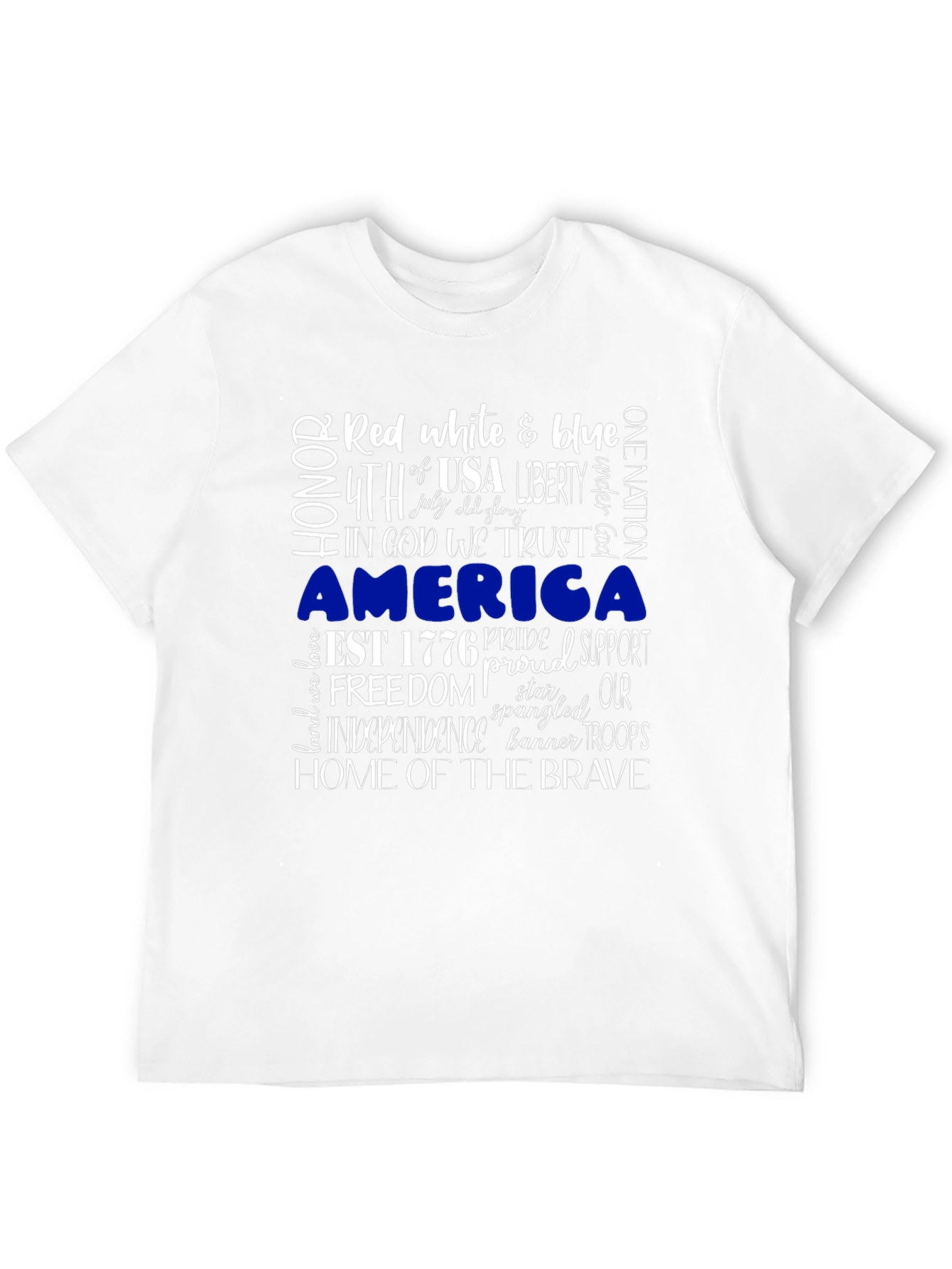 Patriotic Graphic T-Shirt: Red White & Blue USA Pride