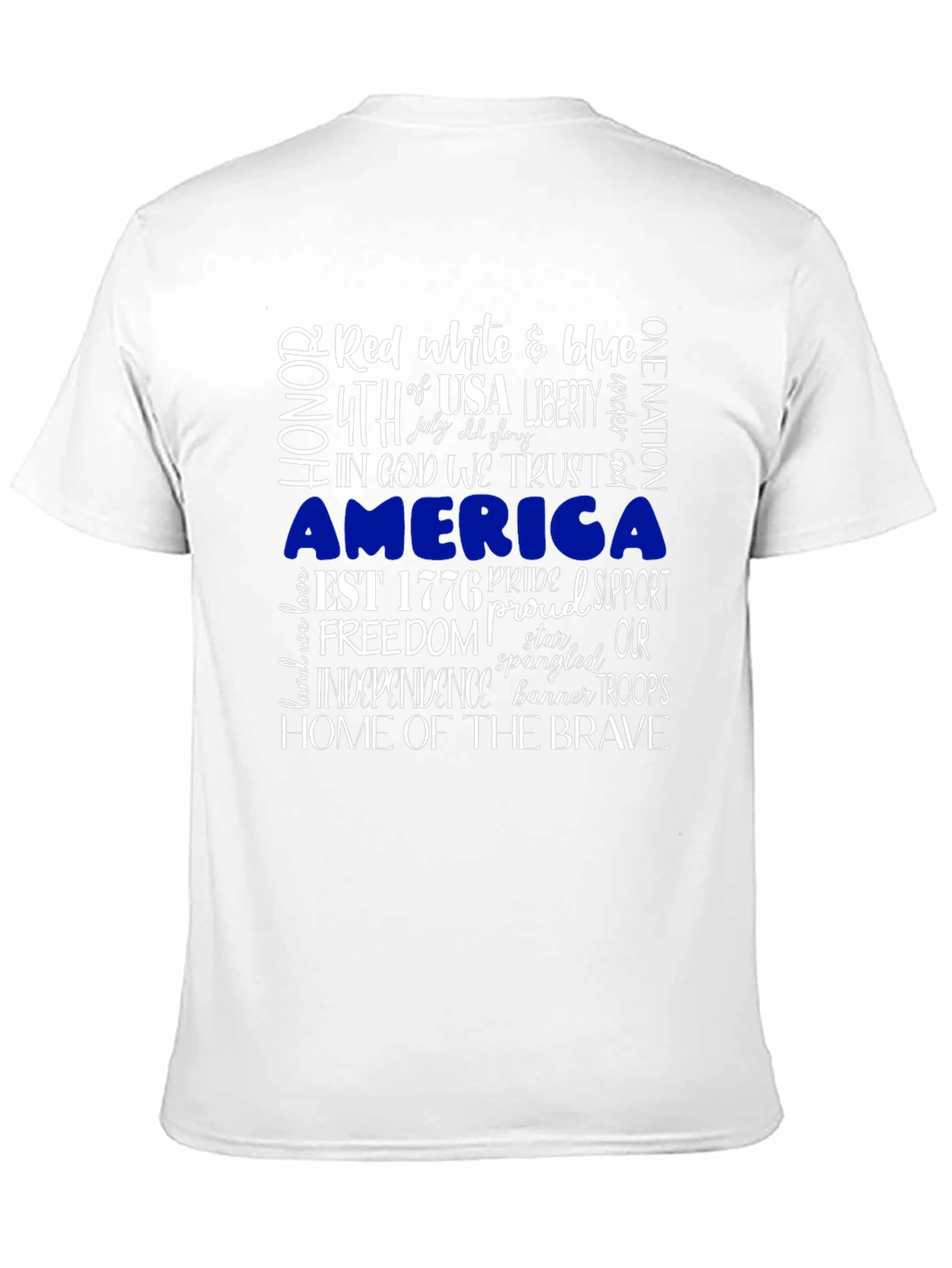 Patriotic Graphic T-Shirt: Red White & Blue USA Pride