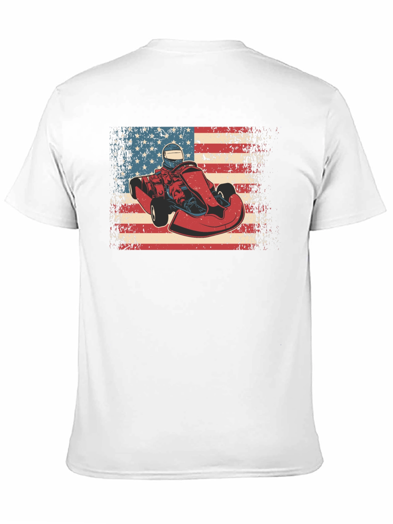 American Kart Racer Graphic T-Shirt