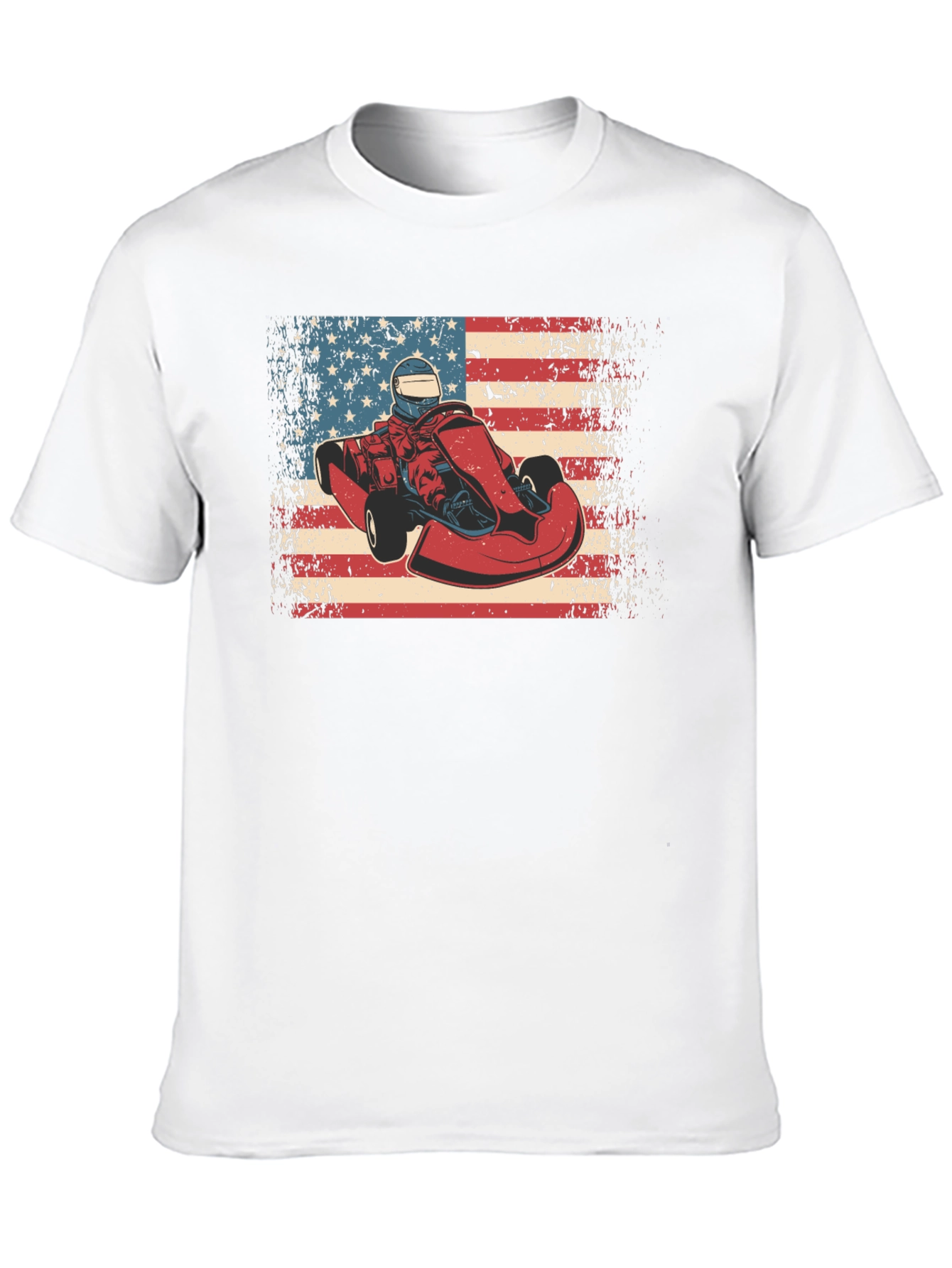 American Kart Racer Graphic T-Shirt