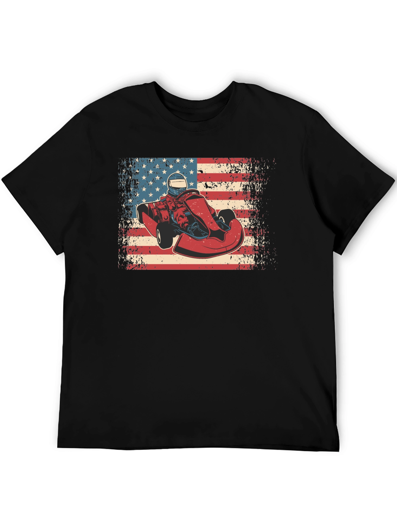 American Kart Racer Graphic T-Shirt