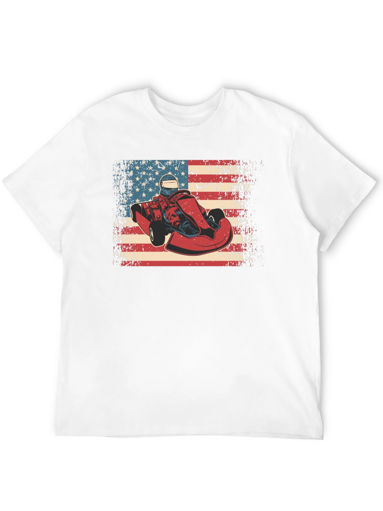 American Kart Racer Graphic T-Shirt