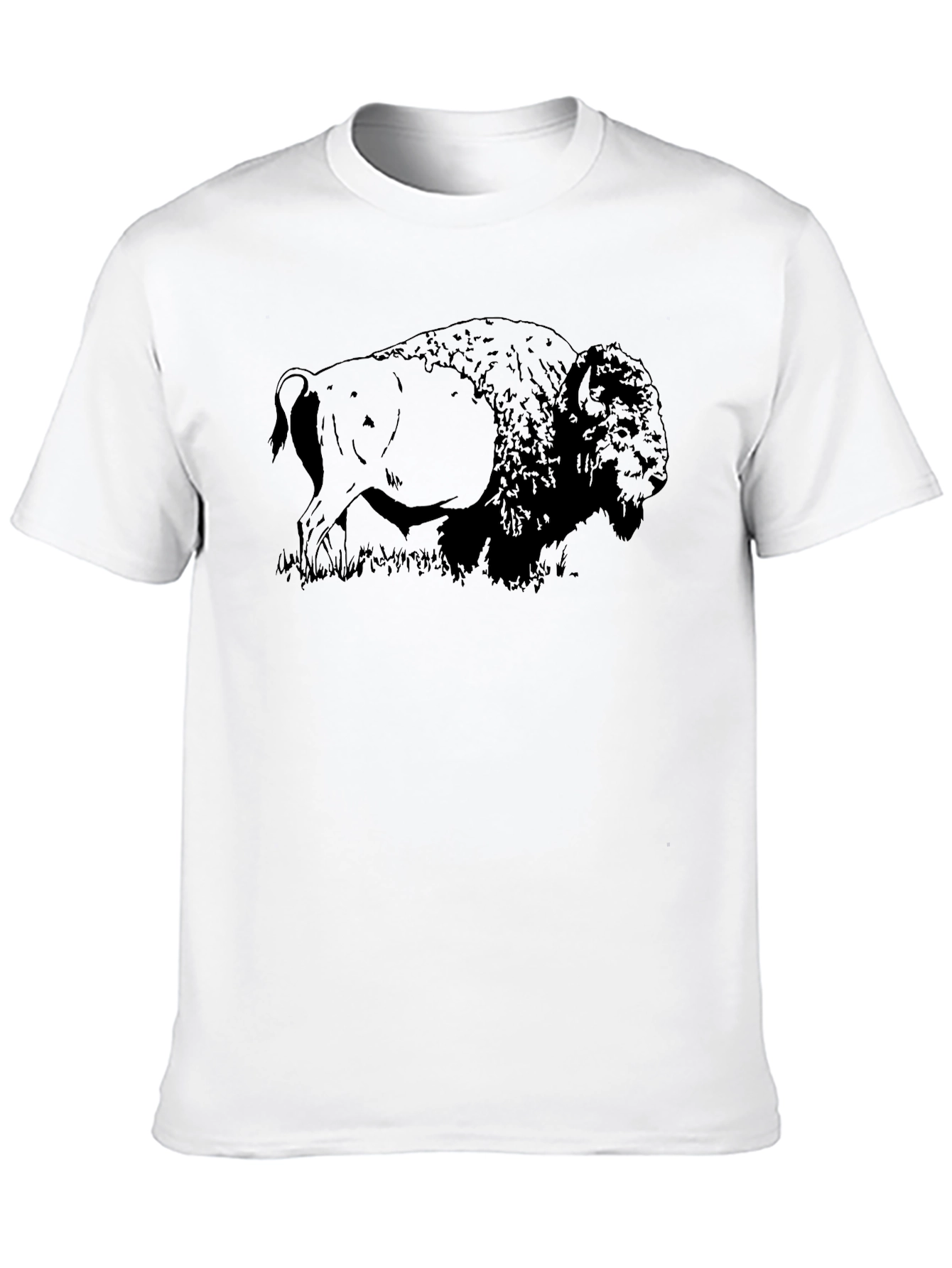 Black Bison Graphic Tee - Nature Inspired Comfort