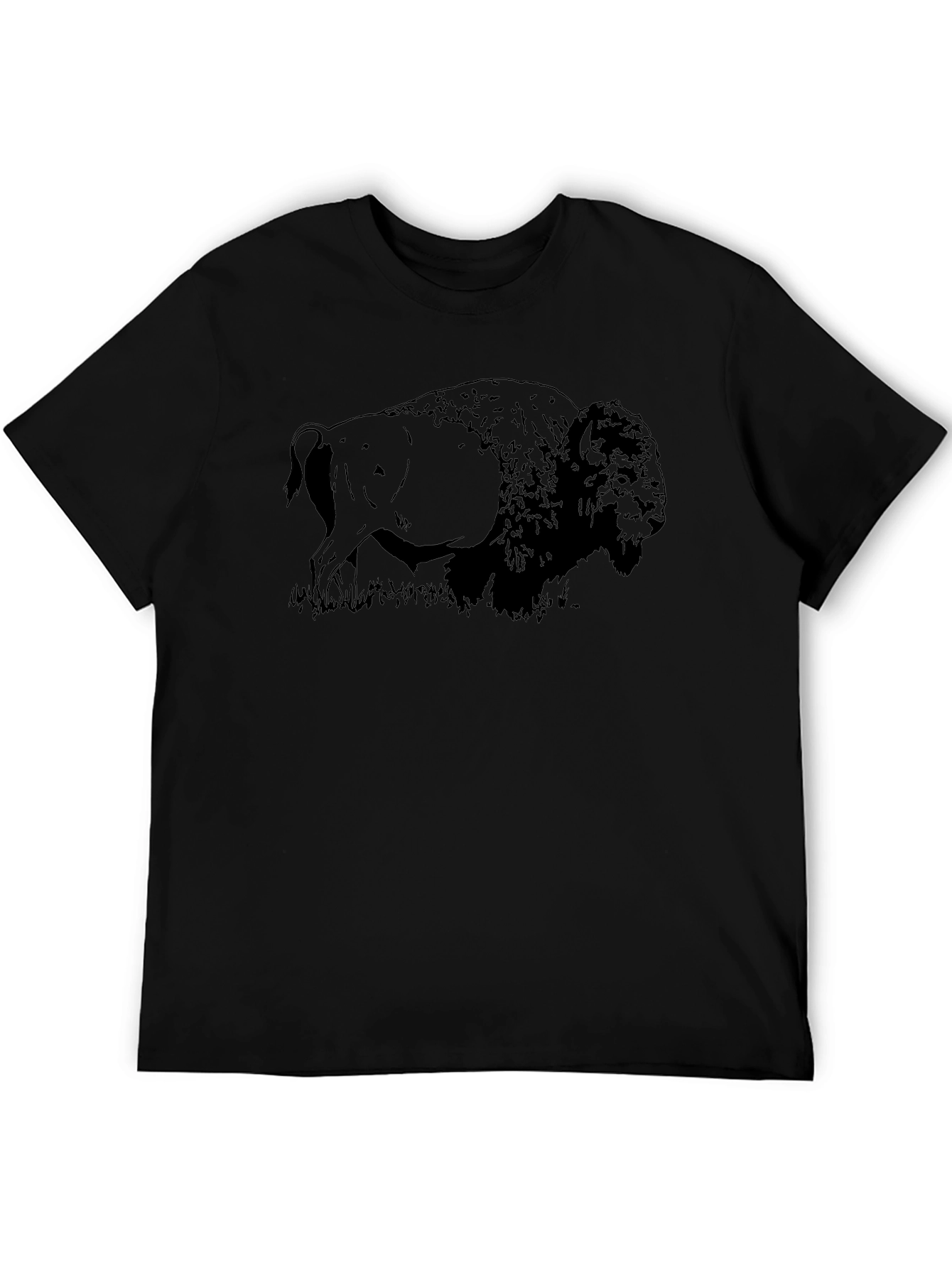 Black Bison Graphic Tee - Nature Inspired Comfort