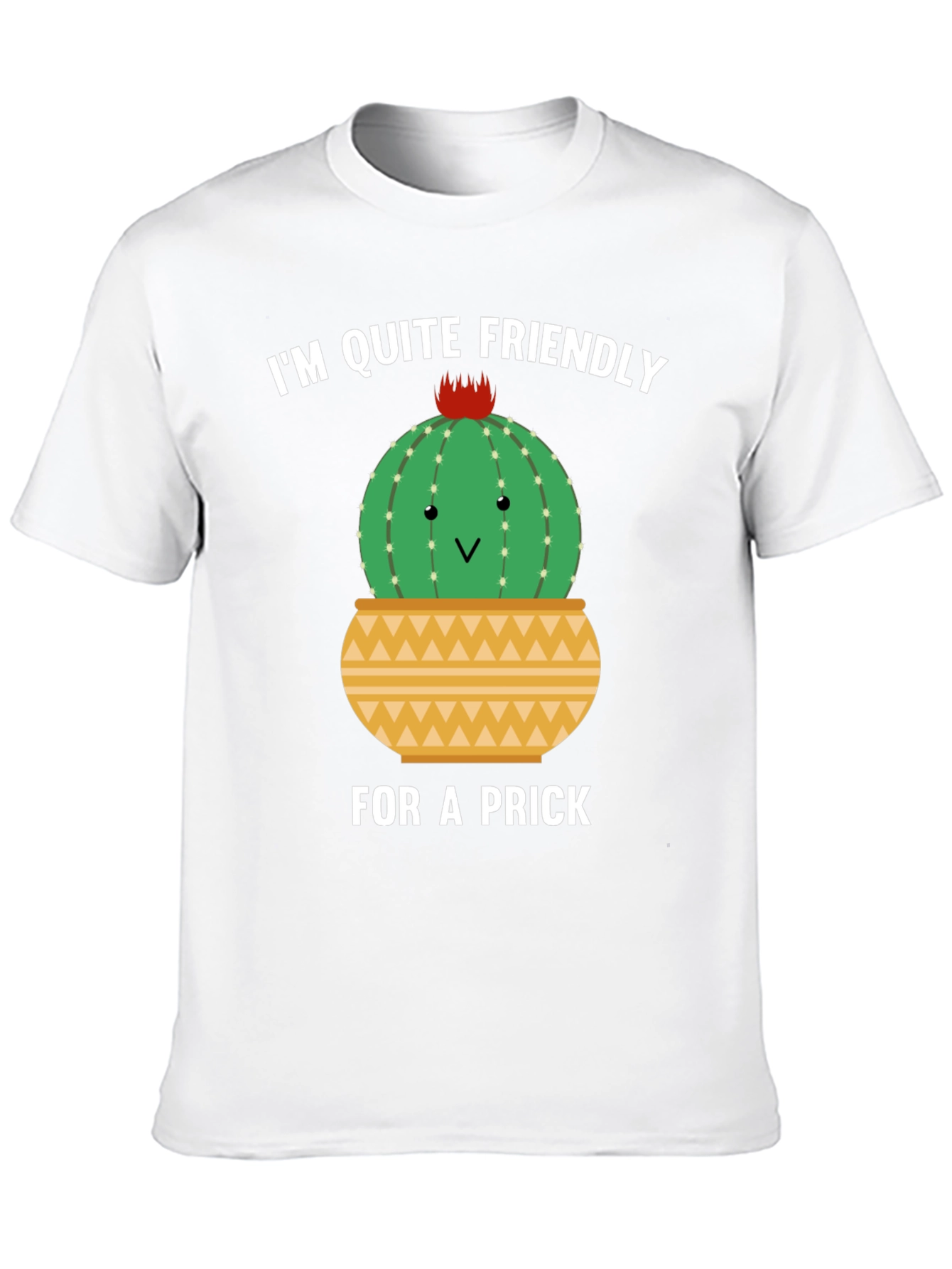 Friendly Cactus Graphic Tee - Humor T-Shirt