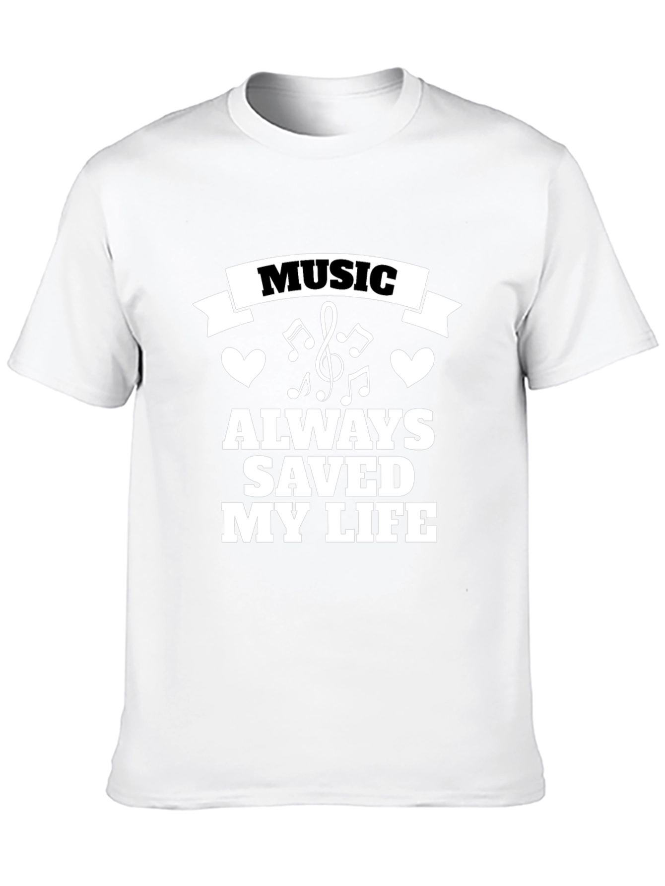 Music Saved My Life Black Tee